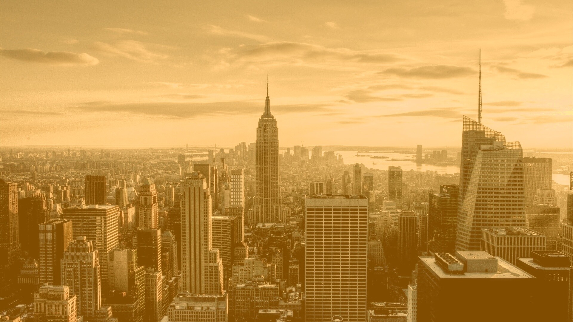 Большой город обои