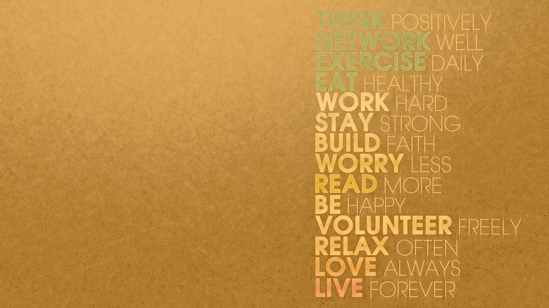 Think possitively обои