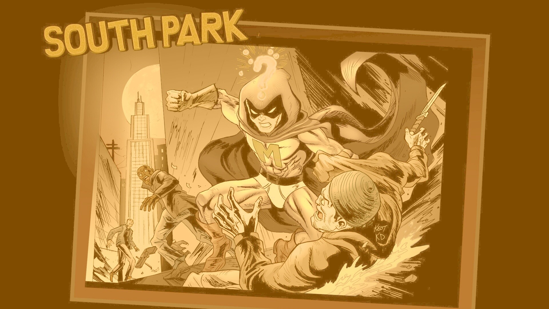 Комикс про Мистериона обои