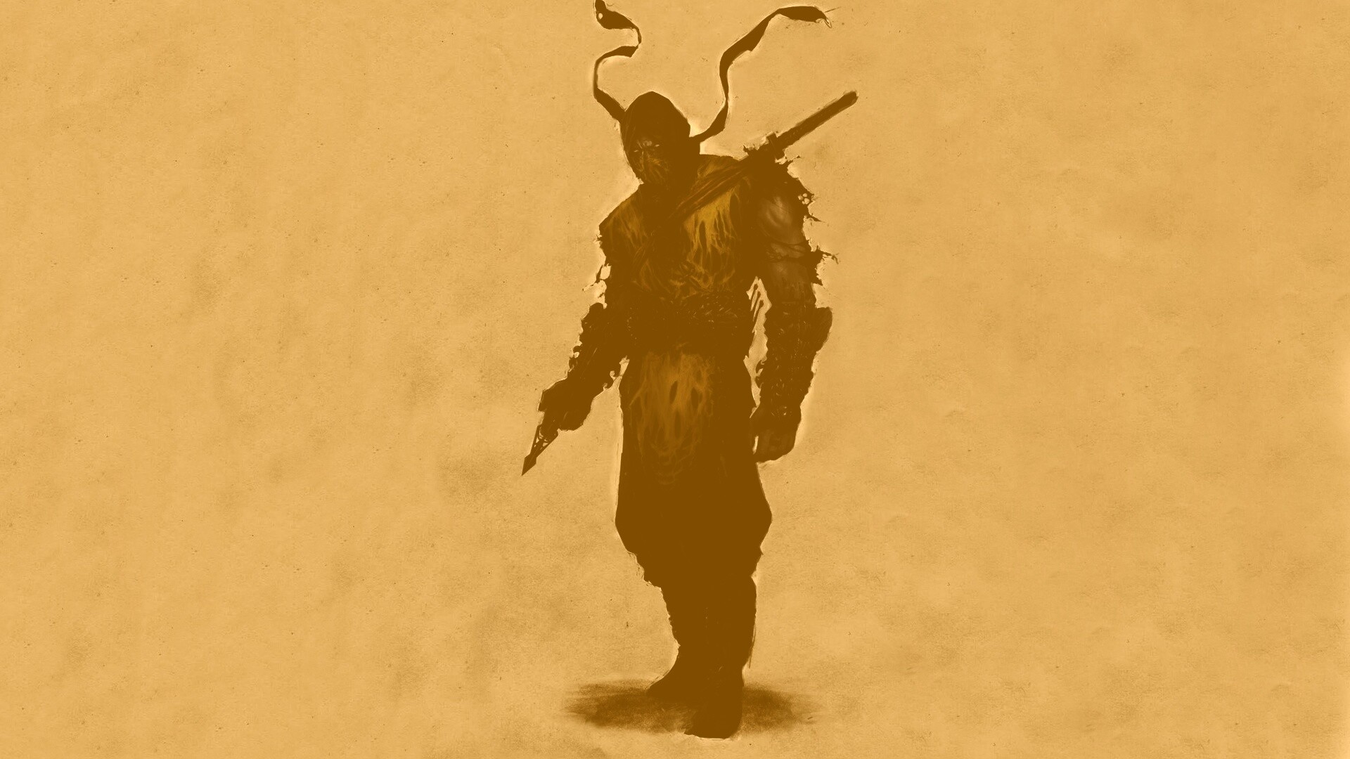 Скорпион из Мортал Комбат обои