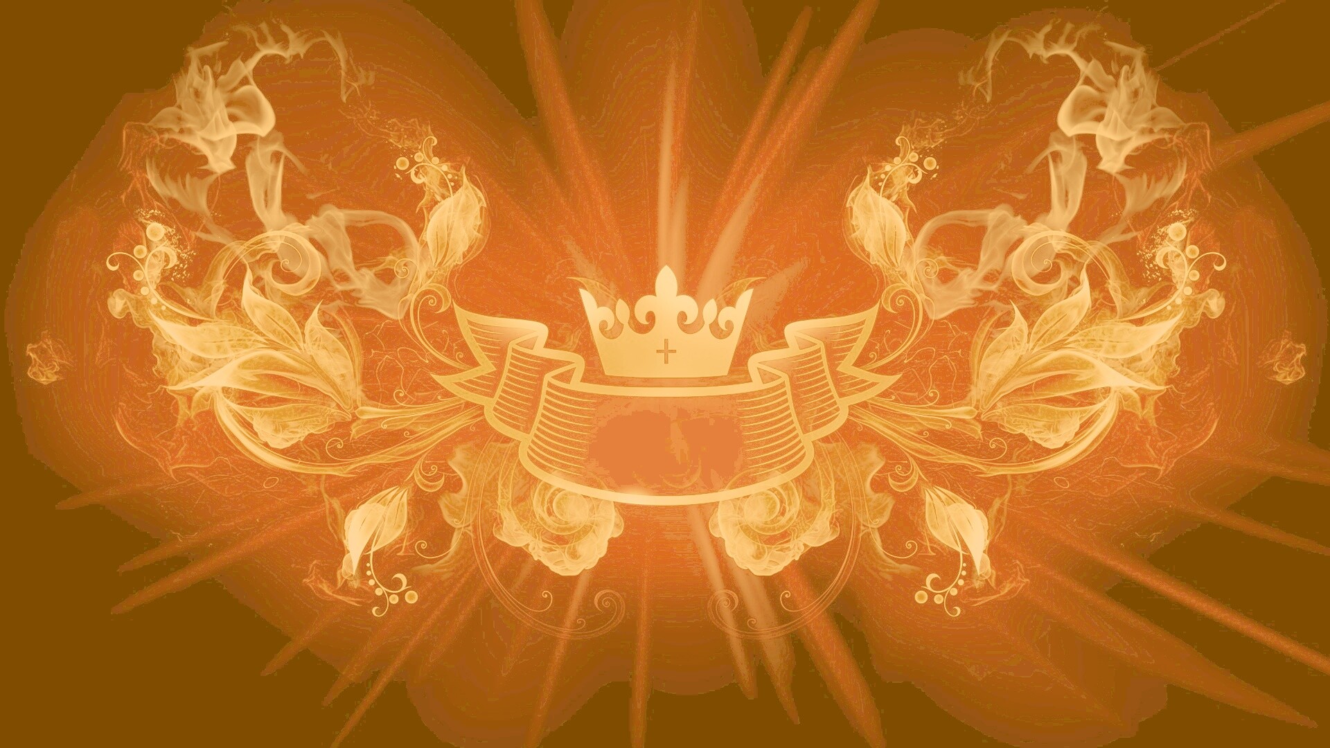 Пламенные цветы обои