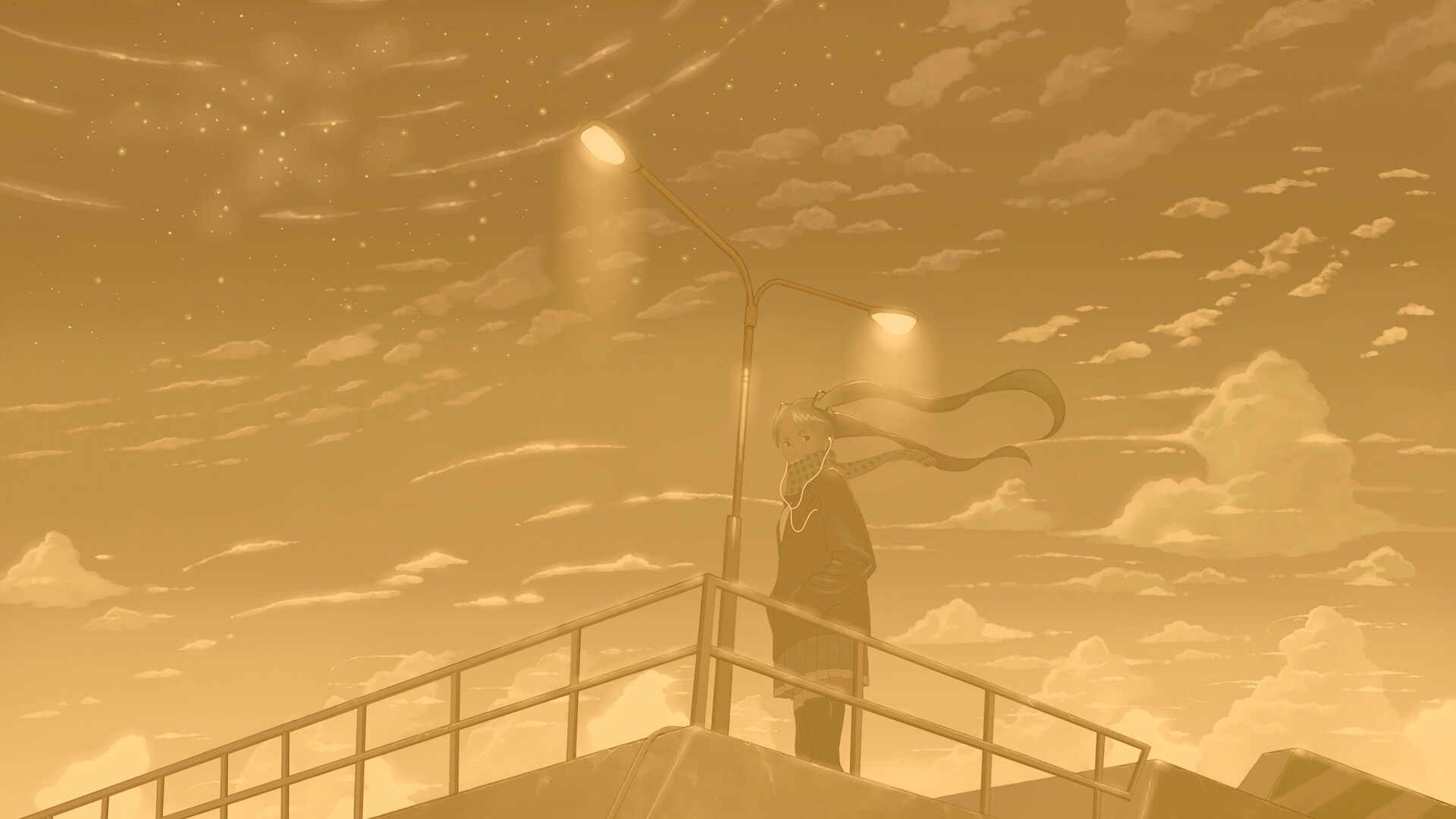 Под фонарем обои