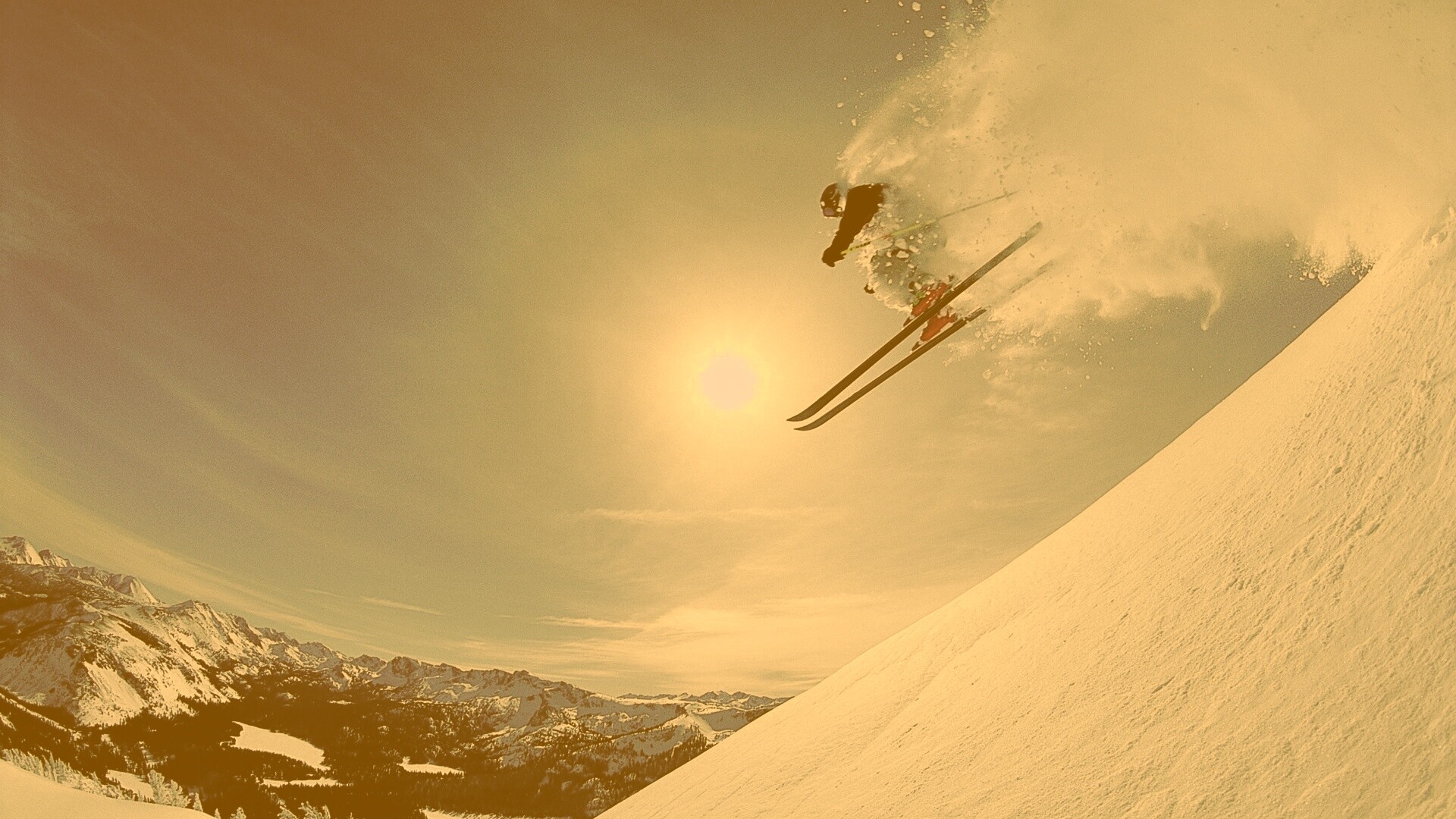 Горнолыжник обои