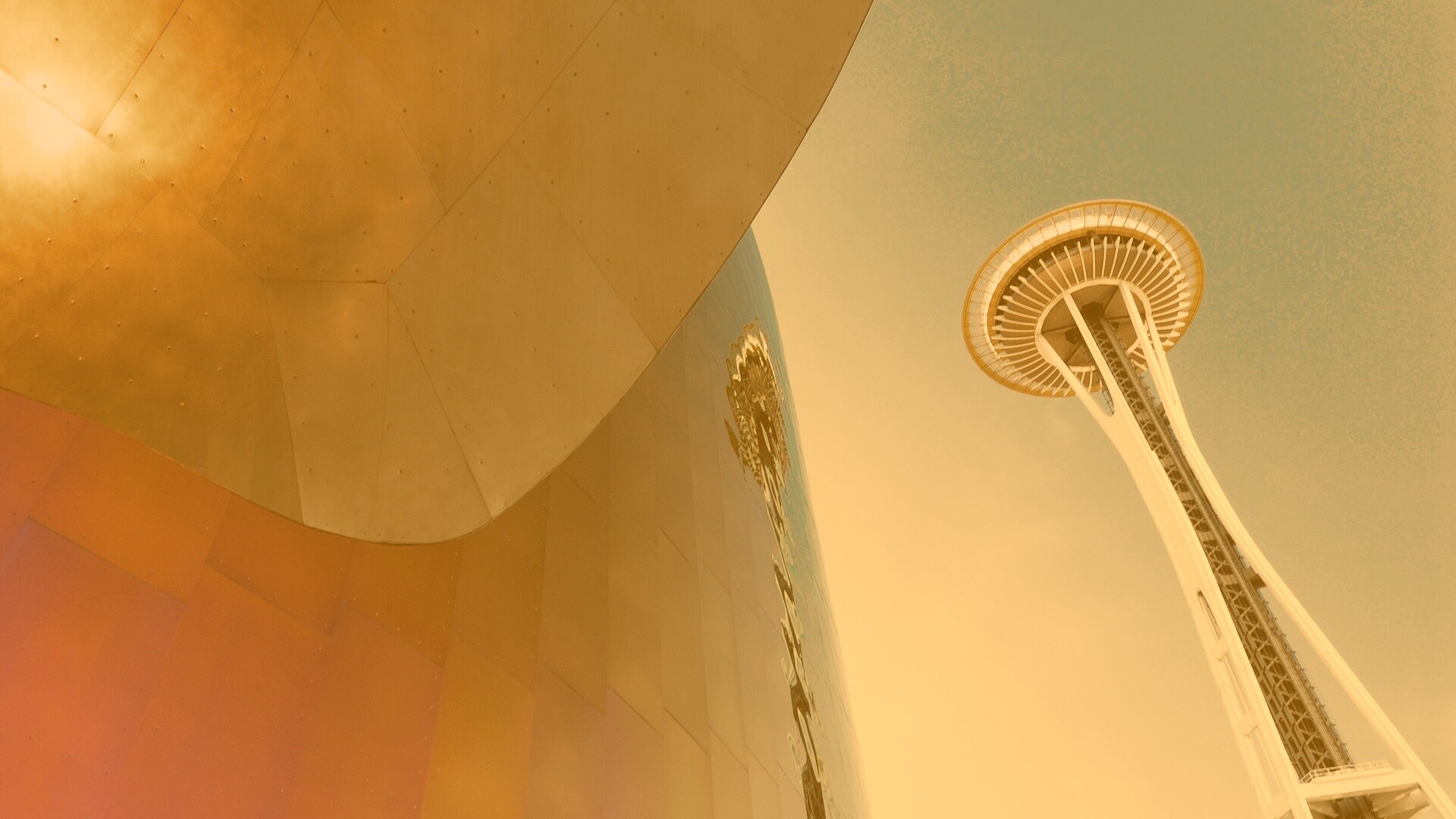 Space Needle Tower обои
