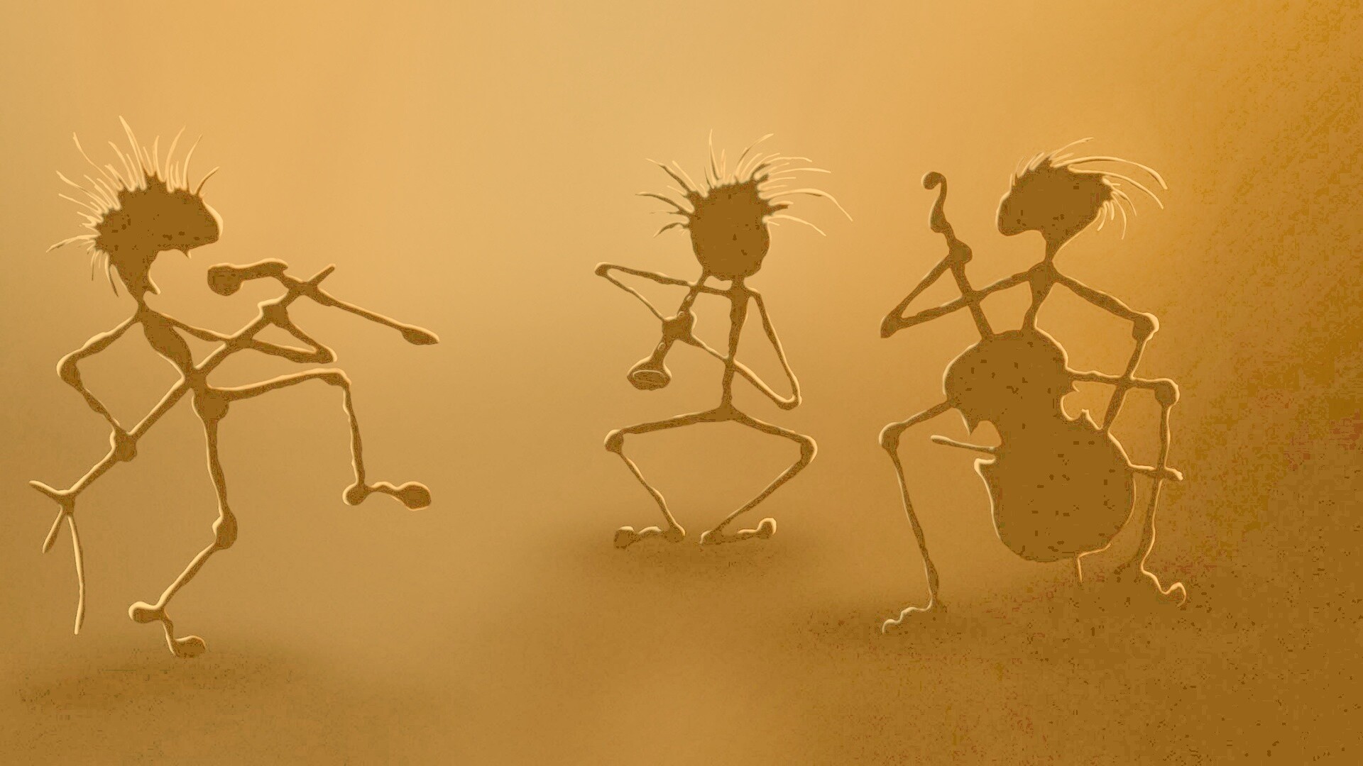 Фигурки музыкантов обои