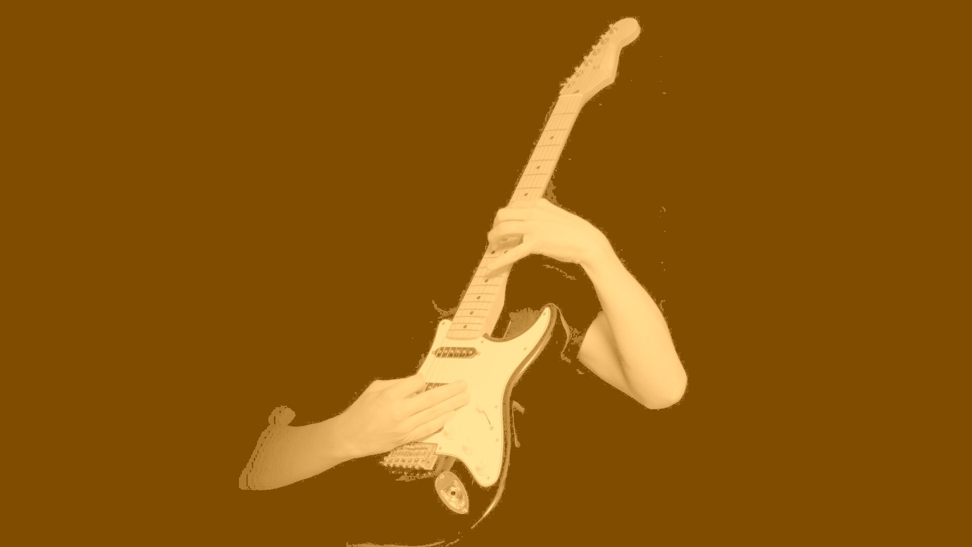 Игра на электрогитаре обои