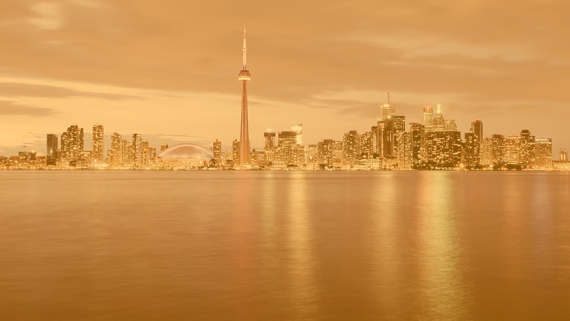 Ночной Торонто обои