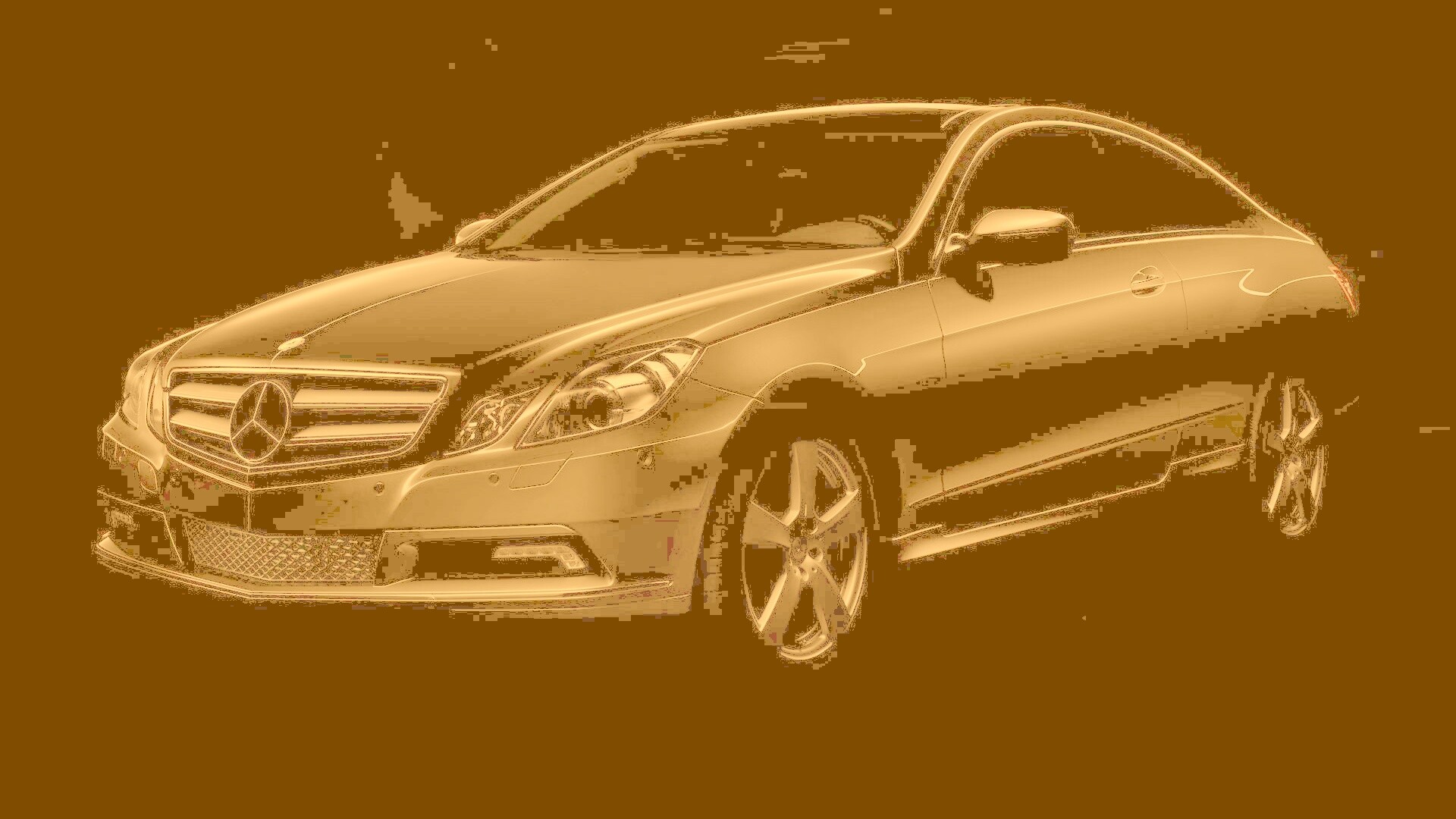 Черный Мерседес обои