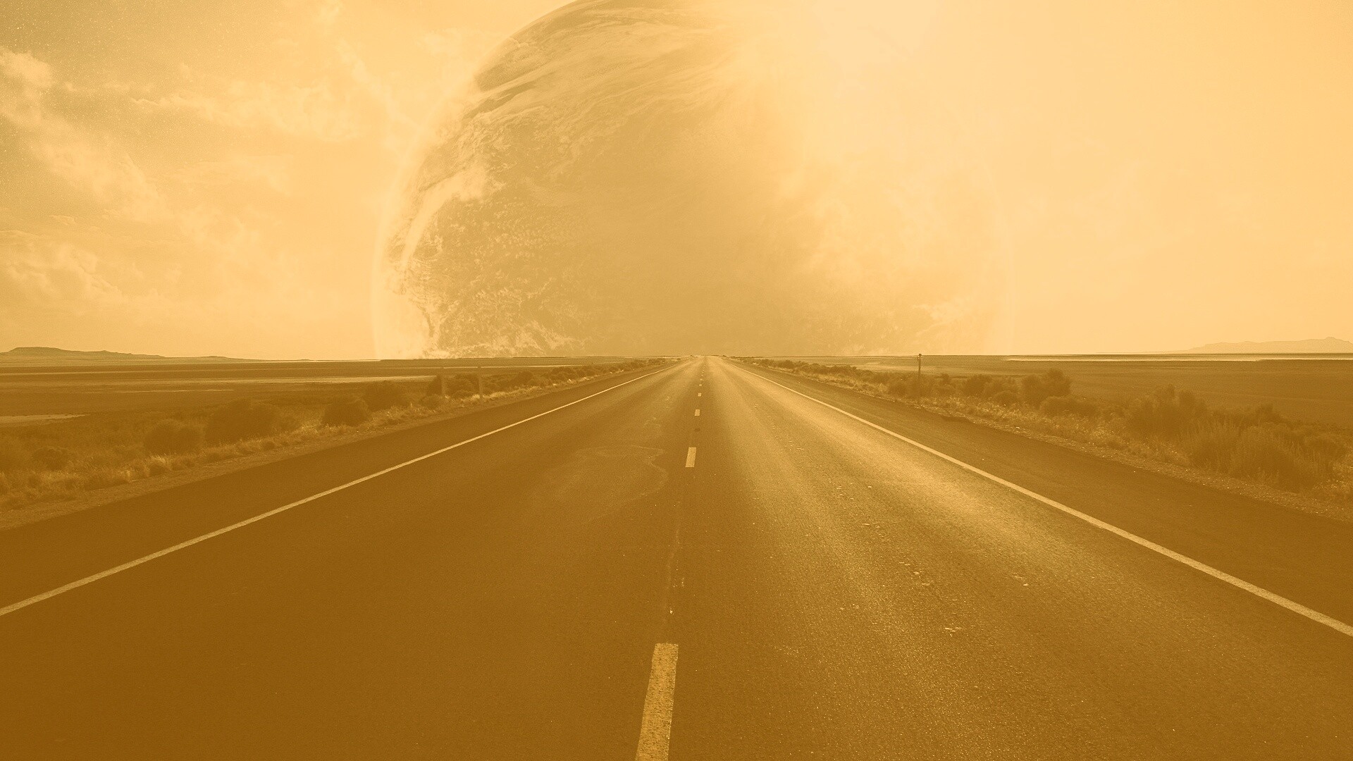 Дорога в луну обои