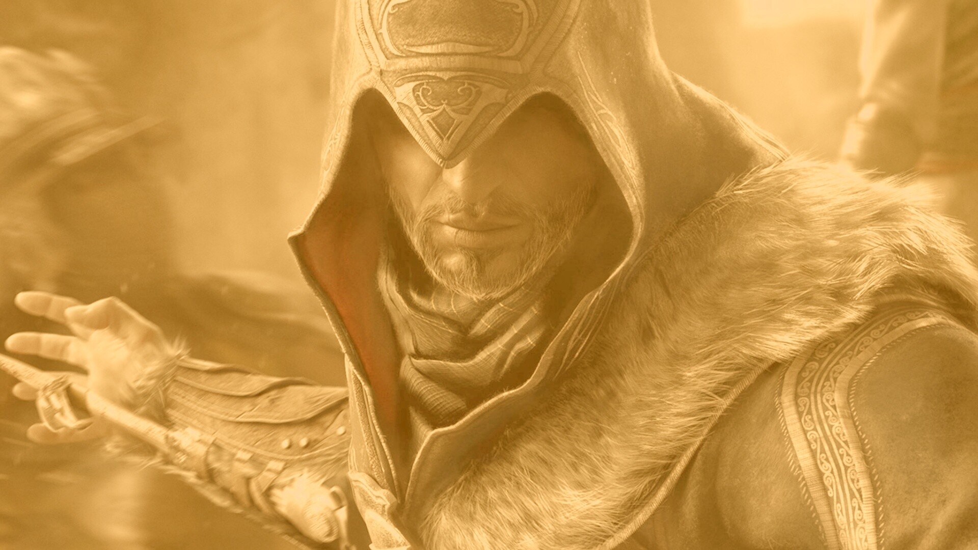 Ассасин перед атакой обои