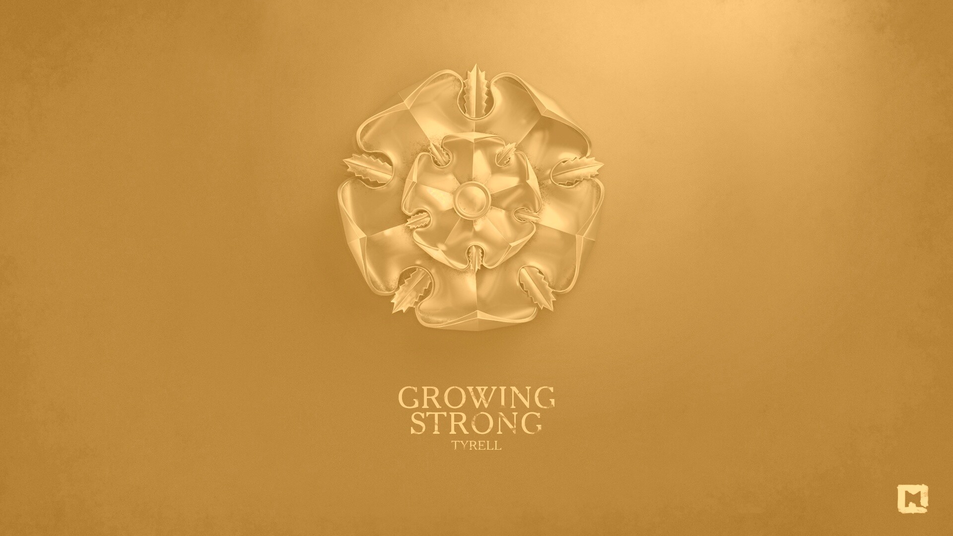 Металлический герб Тиреллов обои