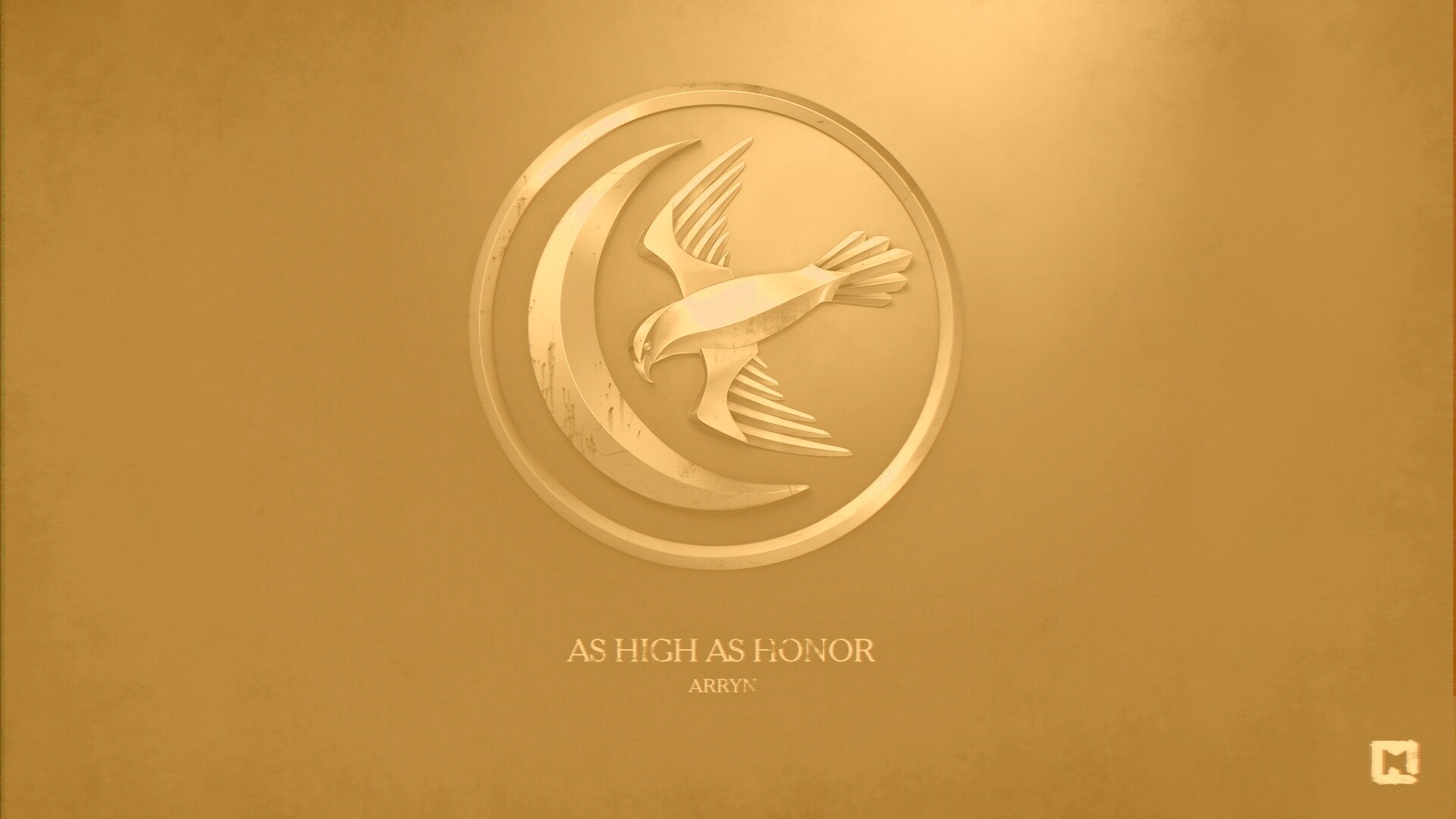 Металлический герб дома Аррен обои