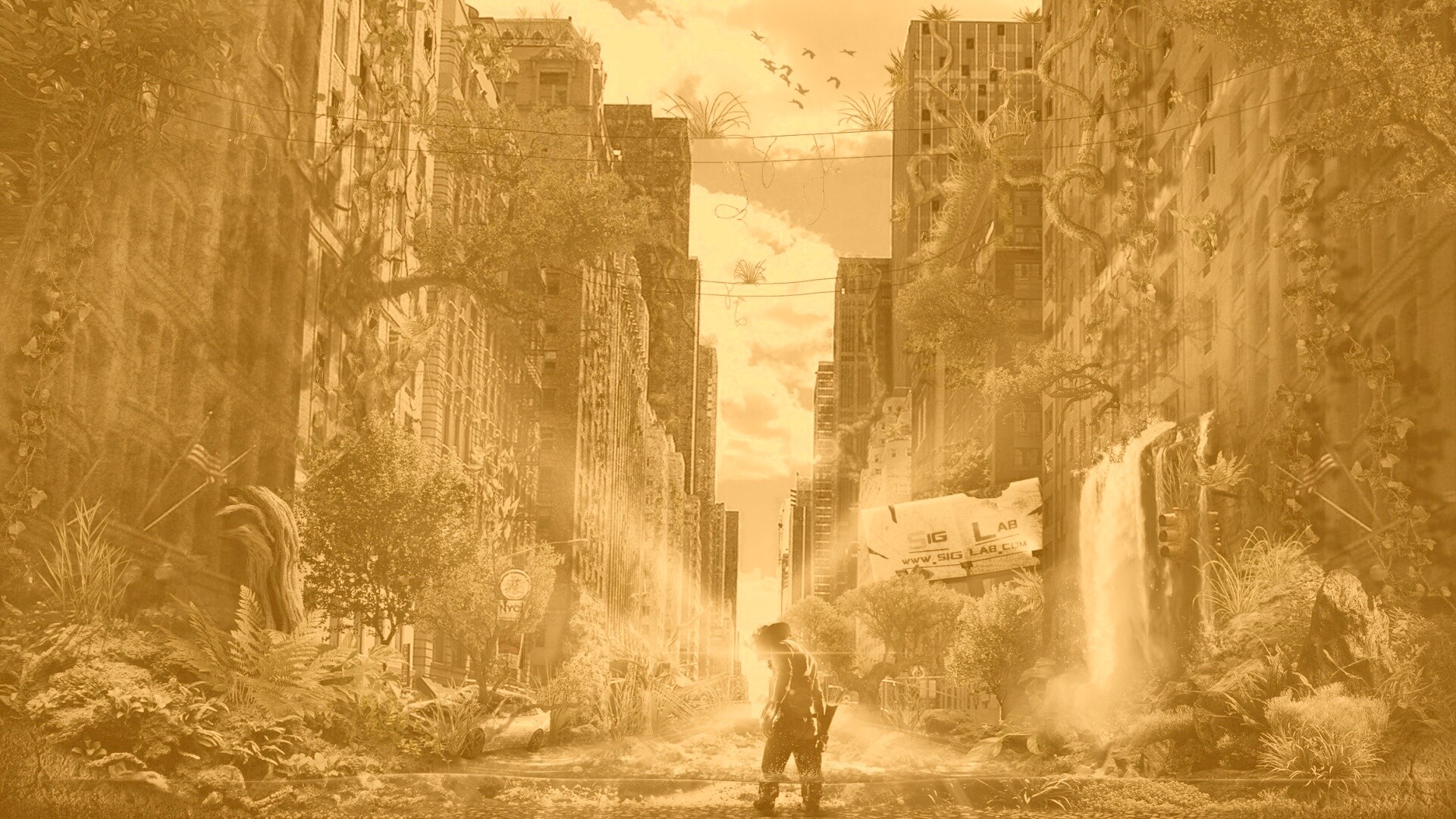 Постапокалиптический мир обои