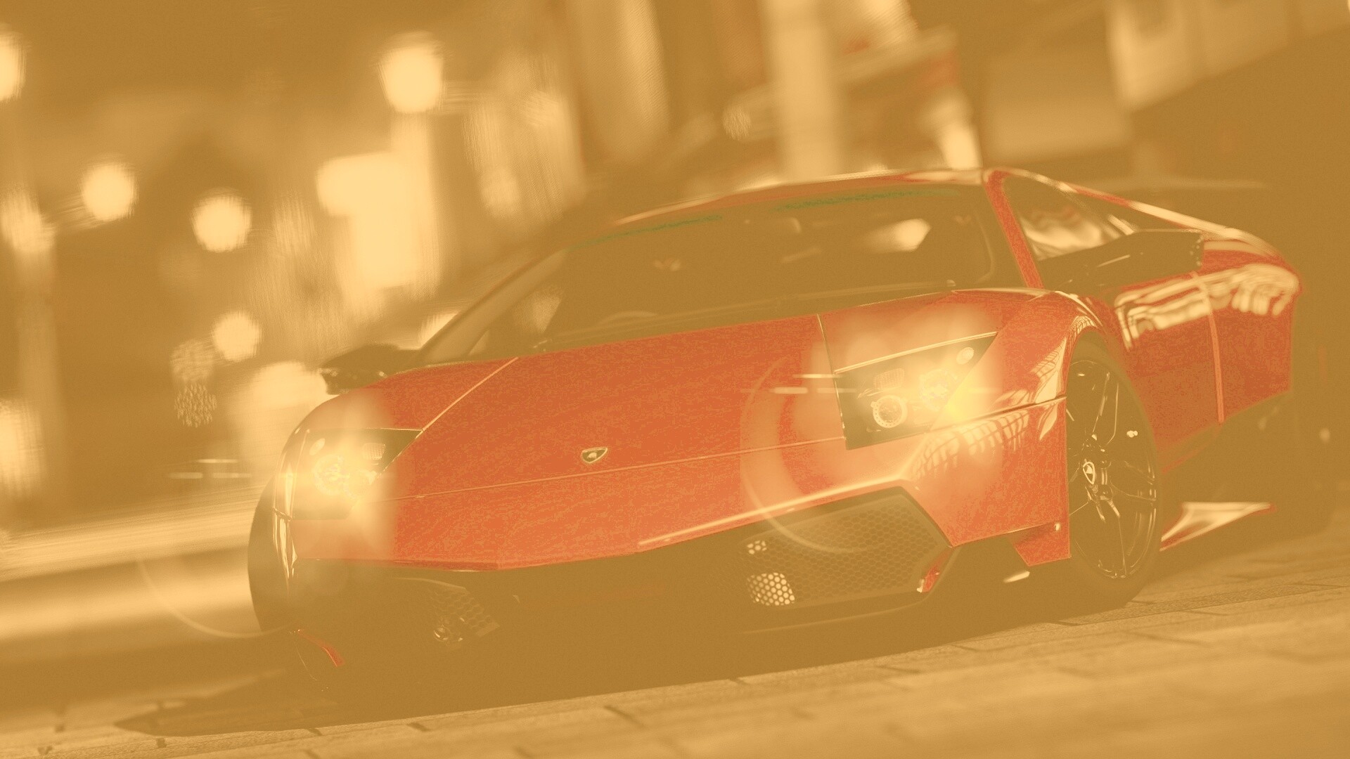 Красная ламборджини мурселаго обои