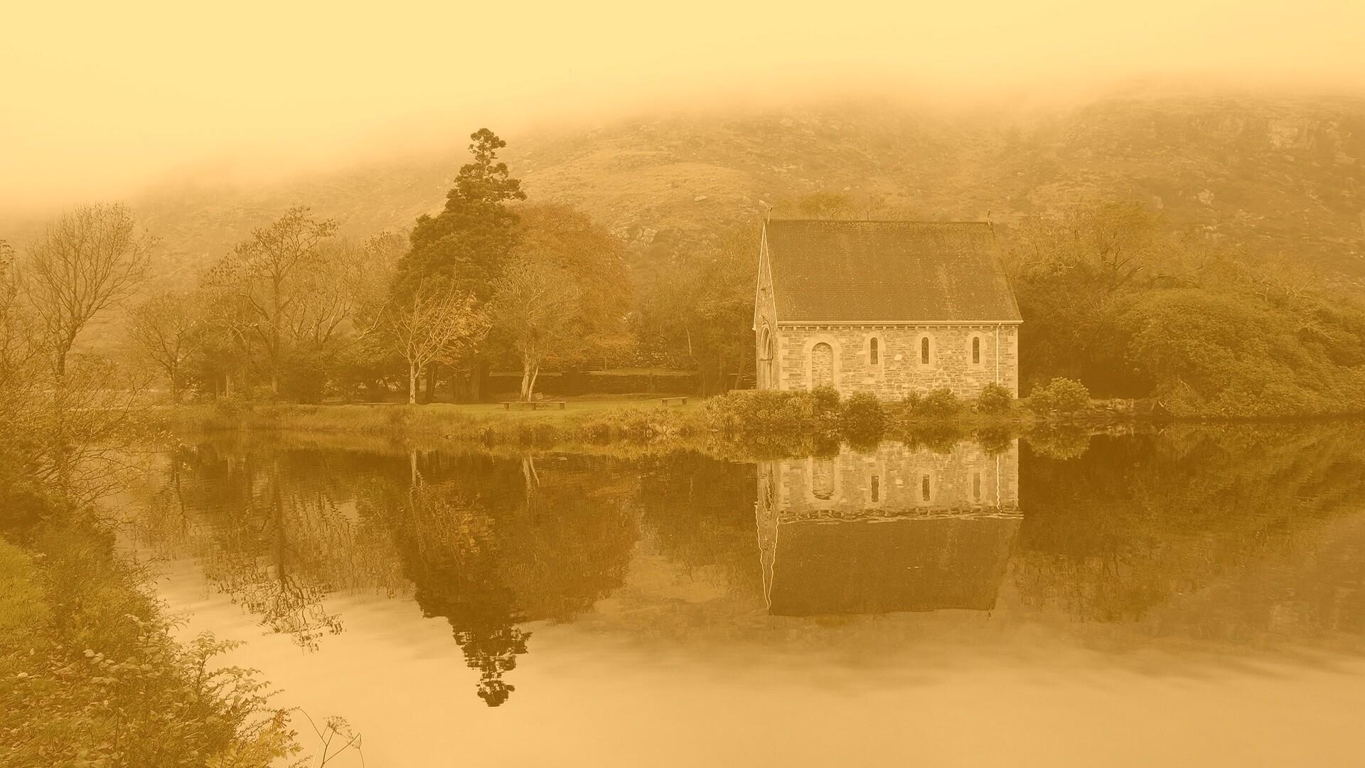 Живописный дом обои