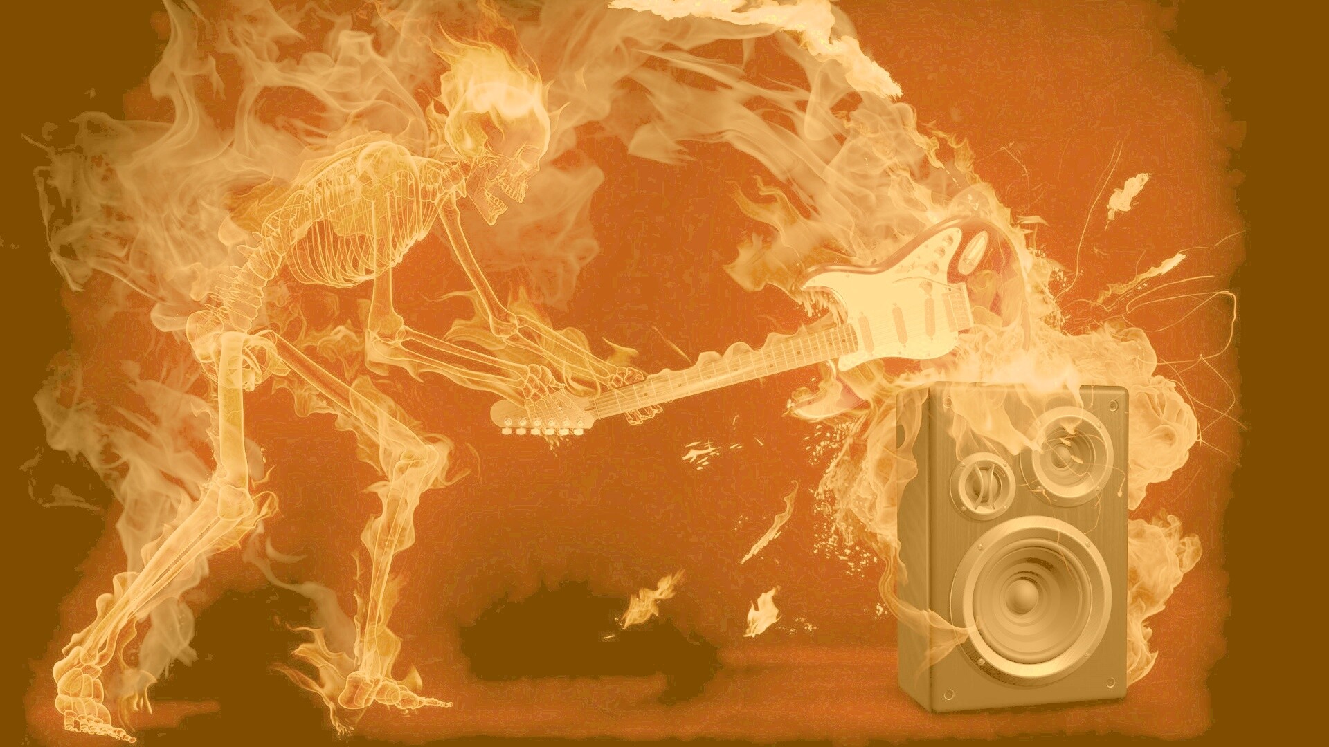 Музыка, пробирающая до костей обои