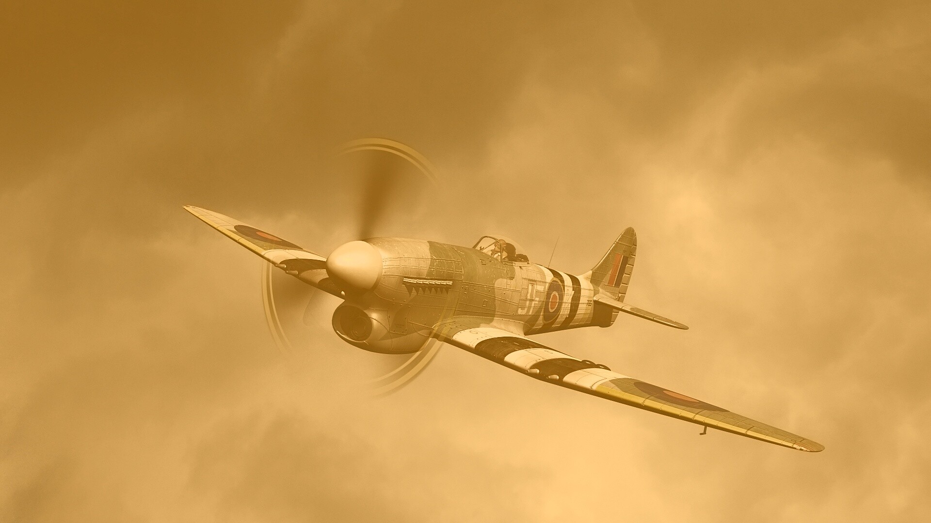 Истребитель времён Второй Мировой Войны обои