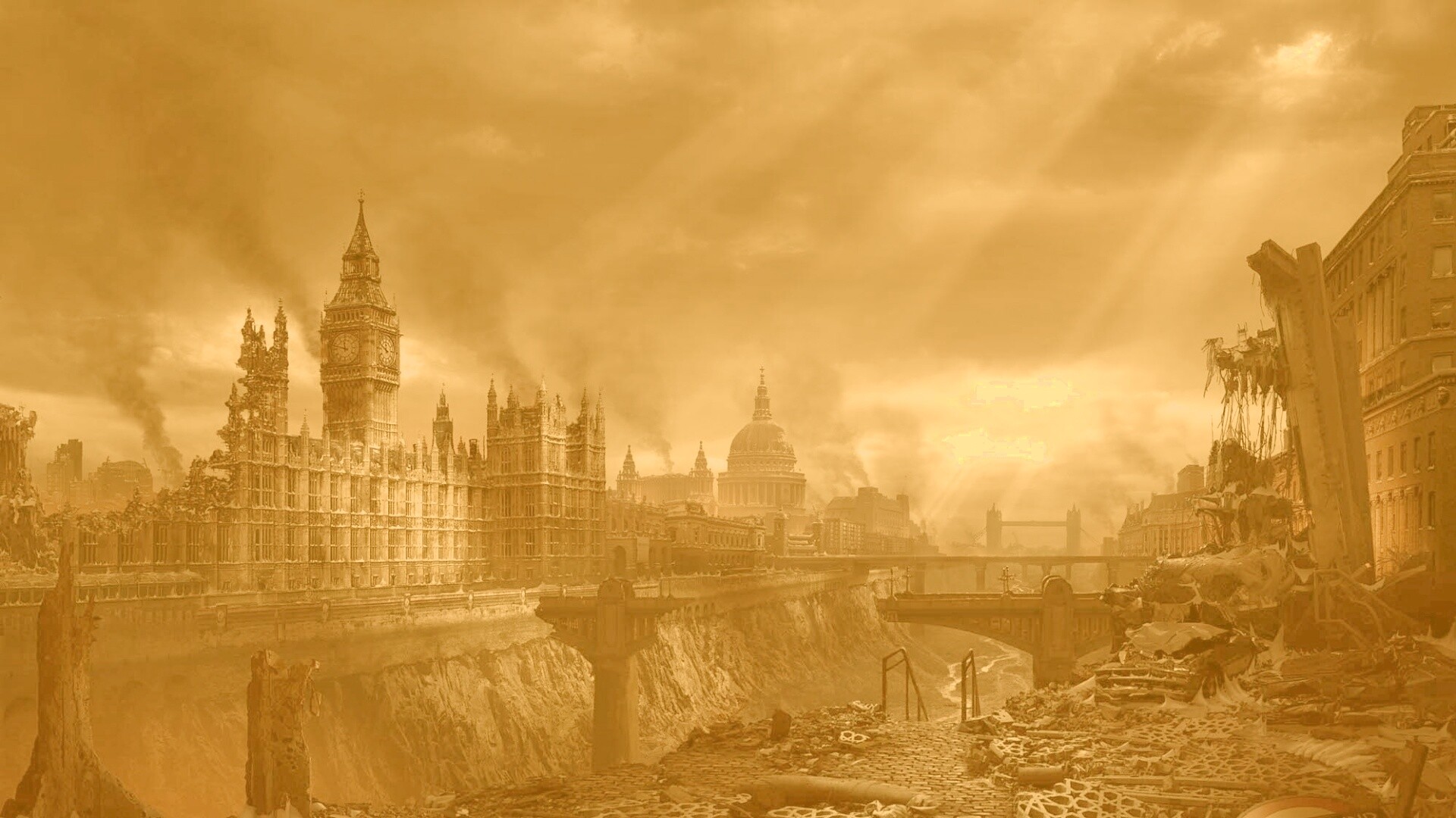 Руины Лондона обои