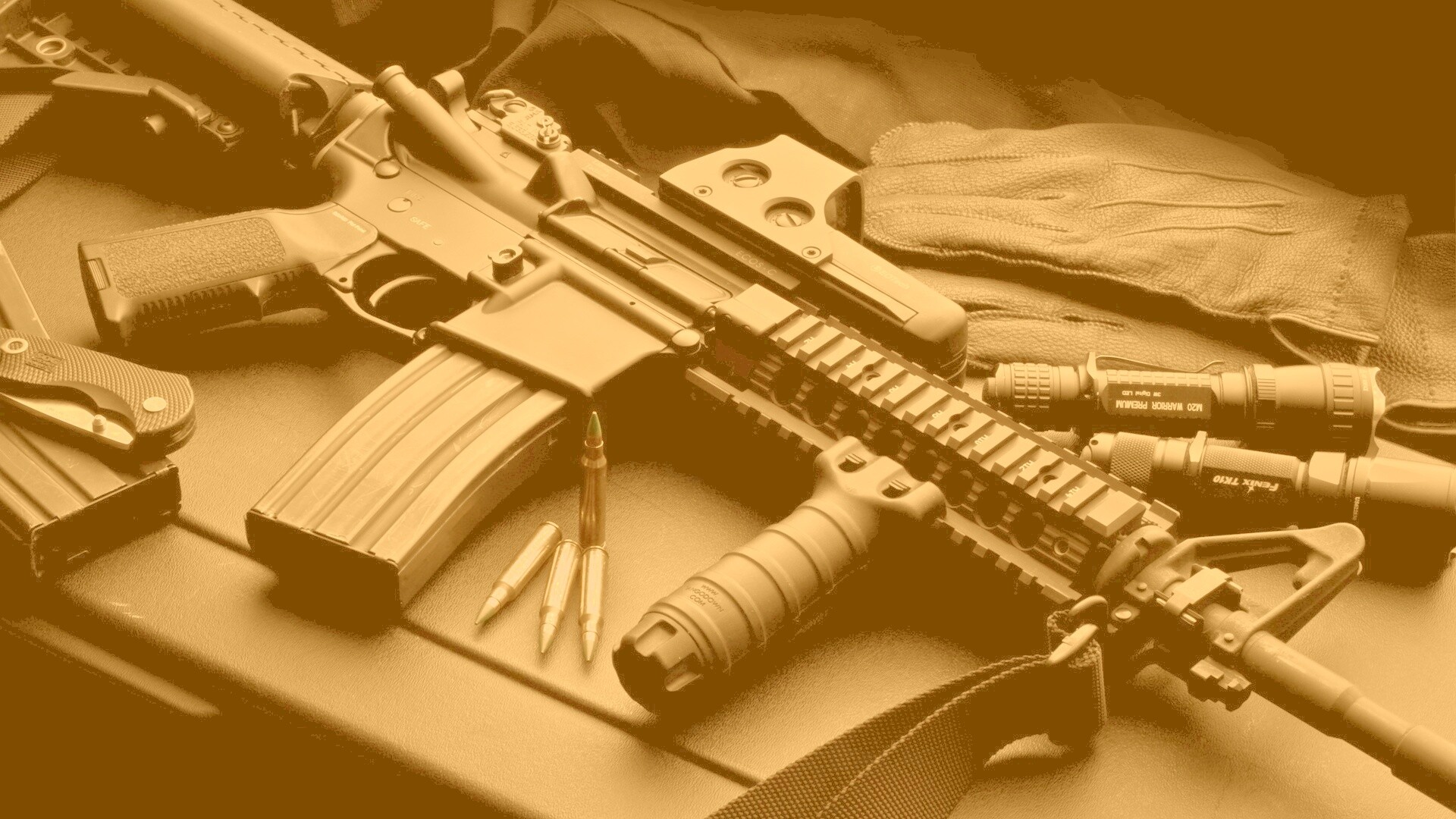 Черный автомат обои