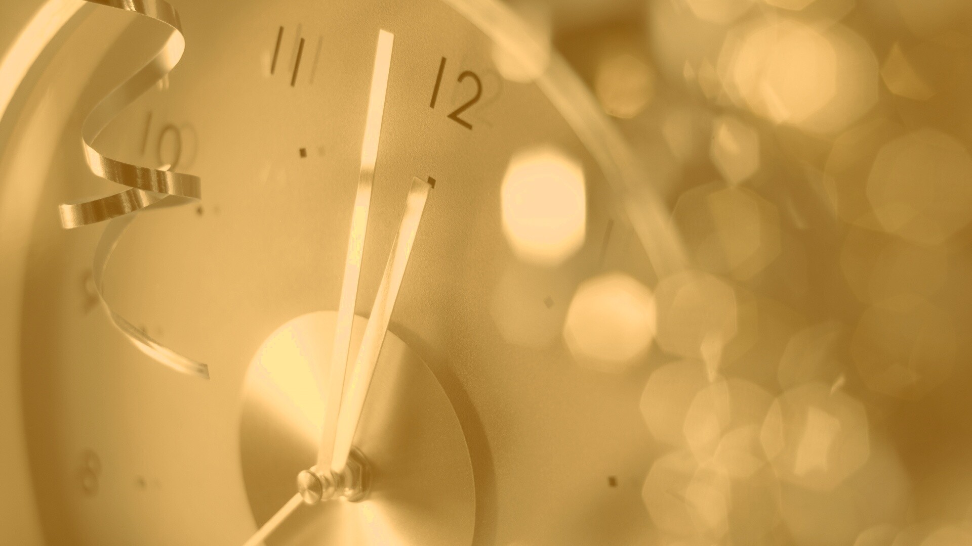 Часы в ожидании нового года обои