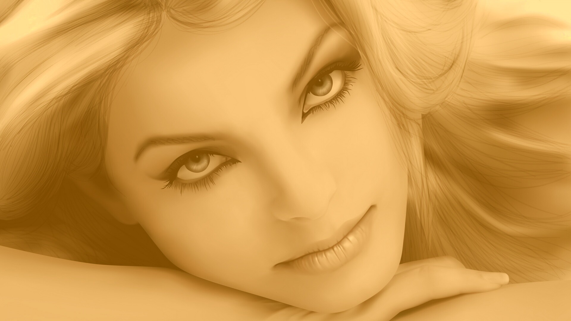 Девушка в векторе обои