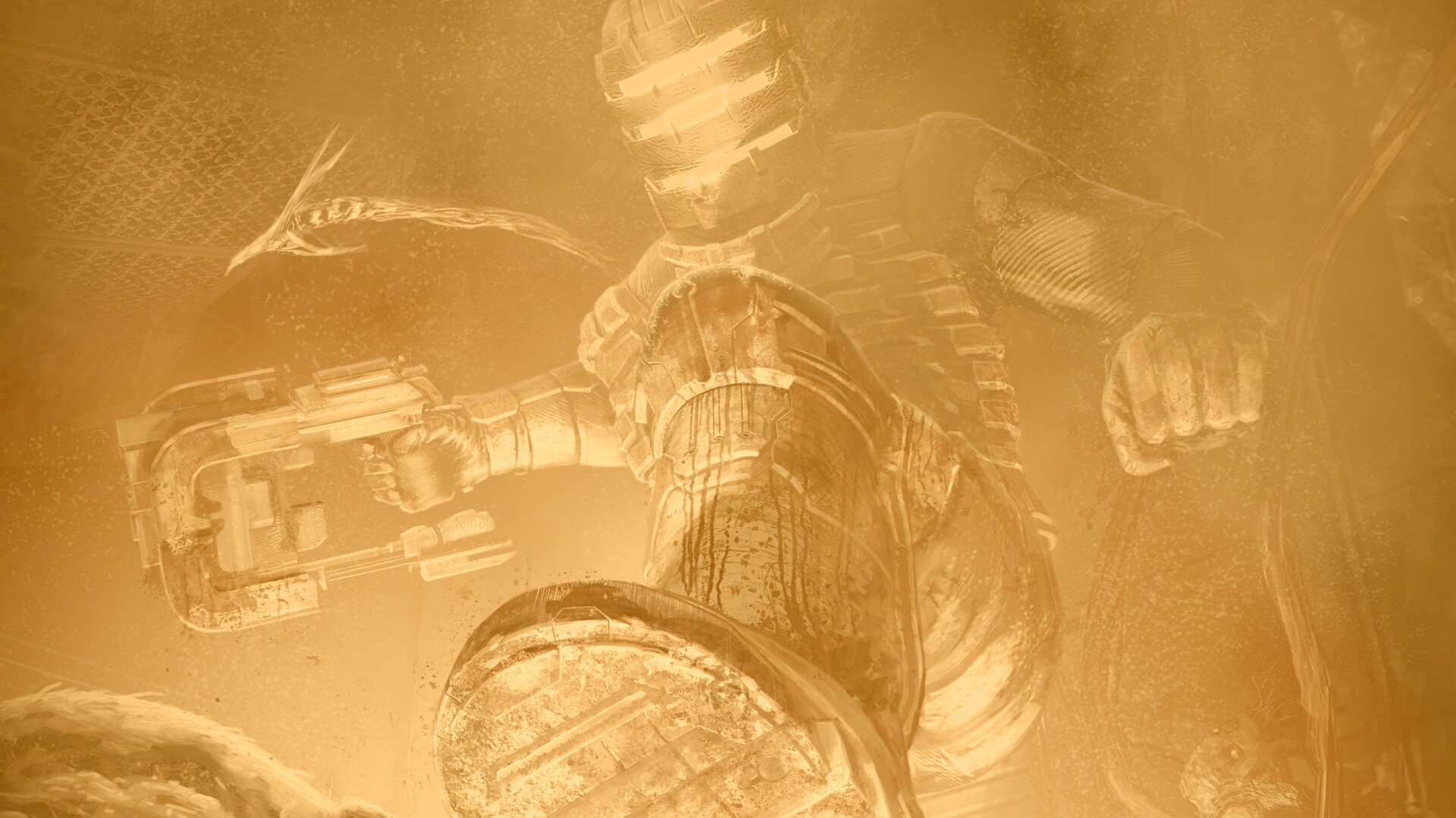 Айзек топчет монстра обои