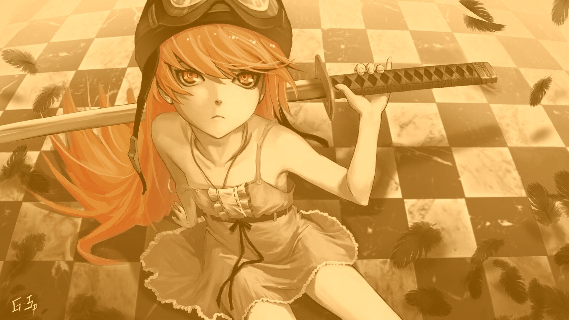 Полувампир из Bakemonogatari обои