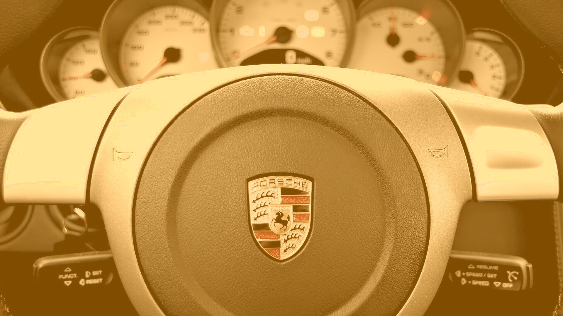 Руль Porshe обои