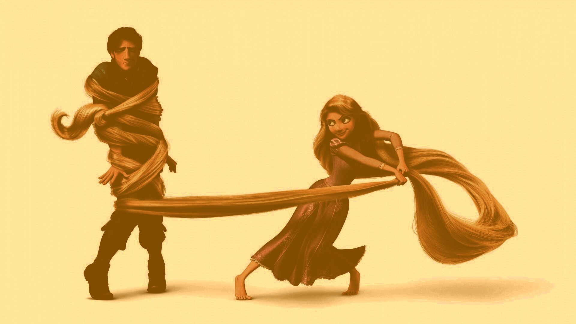 Рапунцель и пойманный Флин обои