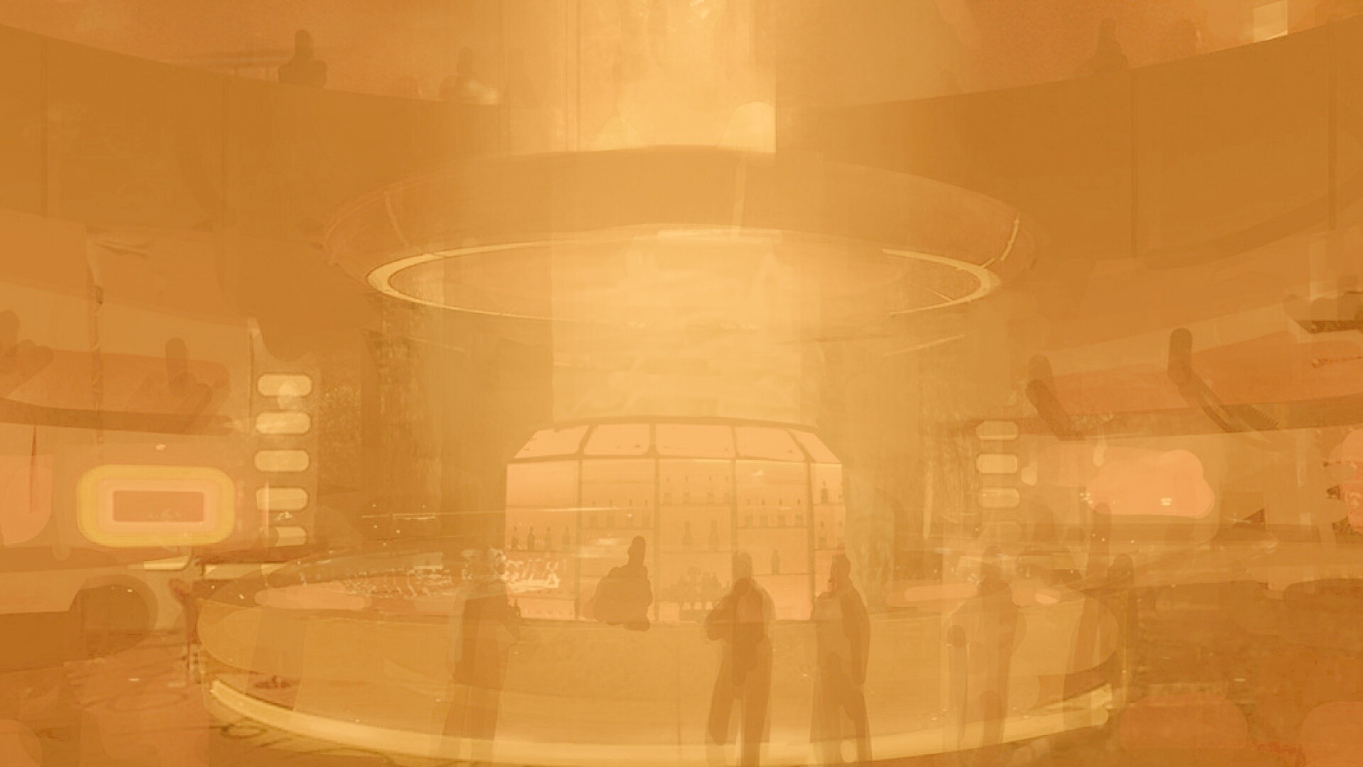 Красный бар из Mass Effect обои