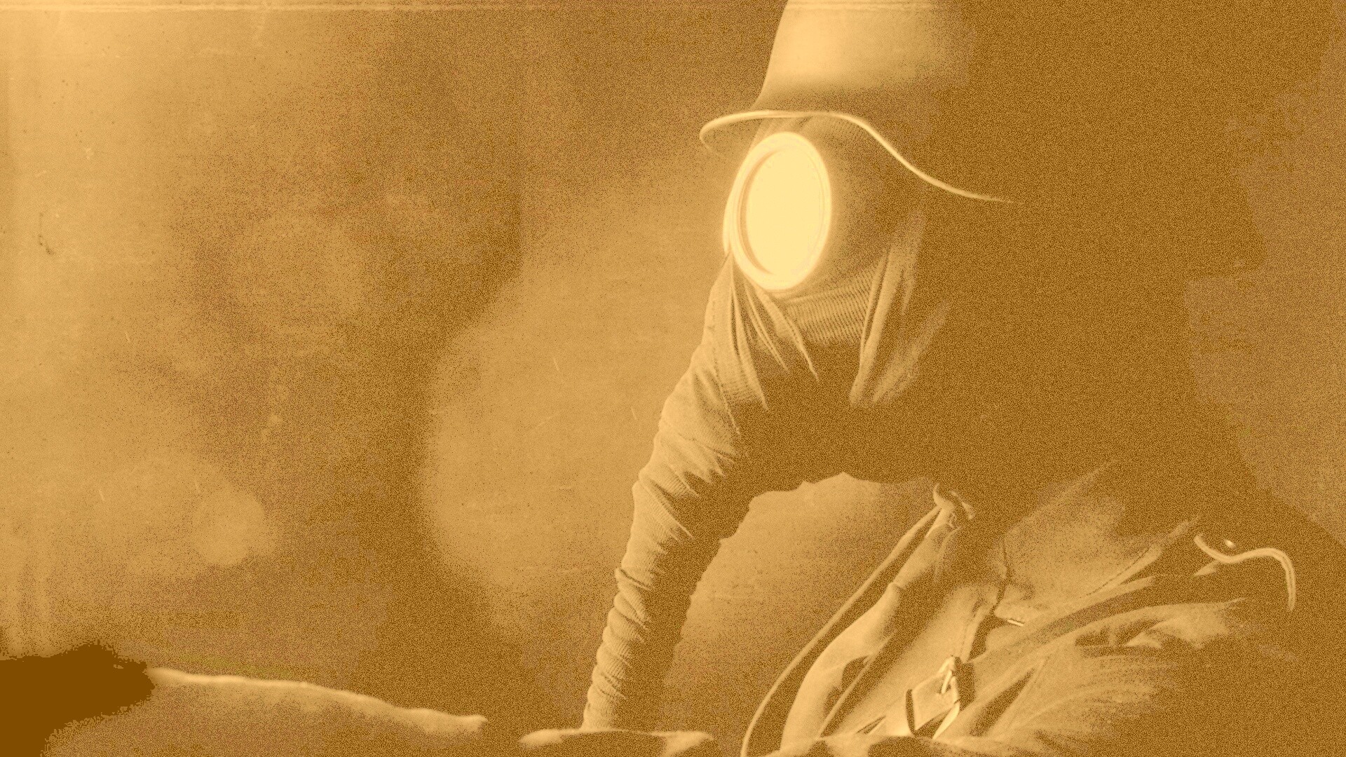 В противогазе обои