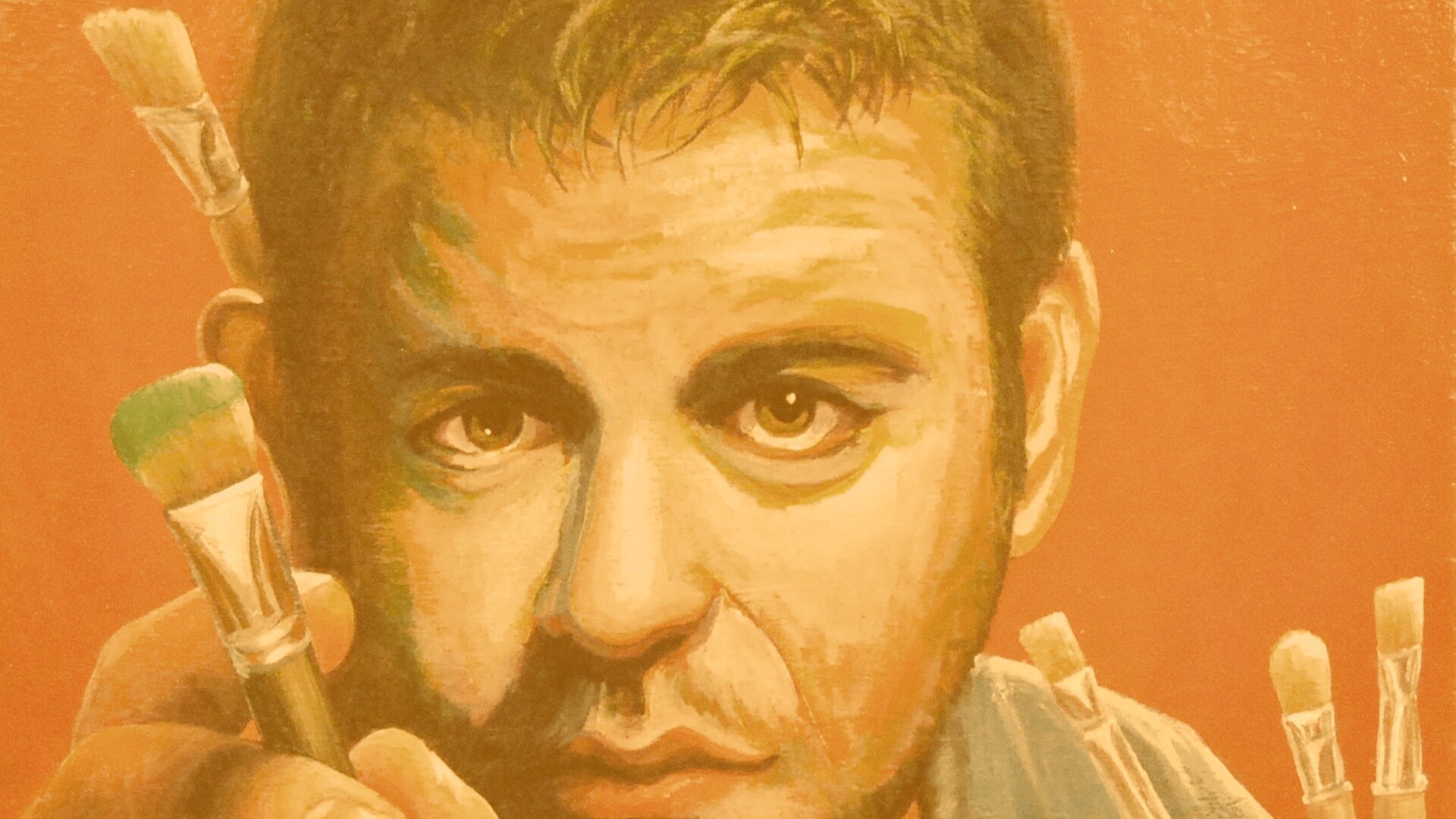 Нарисованный художник обои