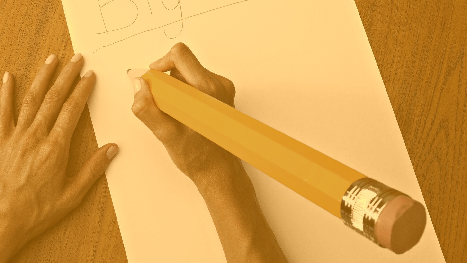 Бльшой карандаш, большие мысли обои