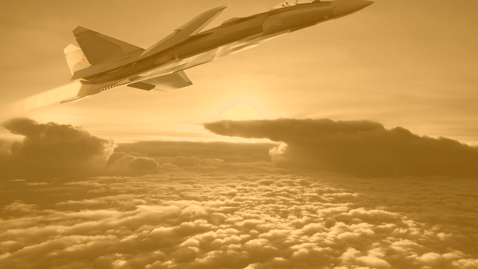 Истребители в небе обои