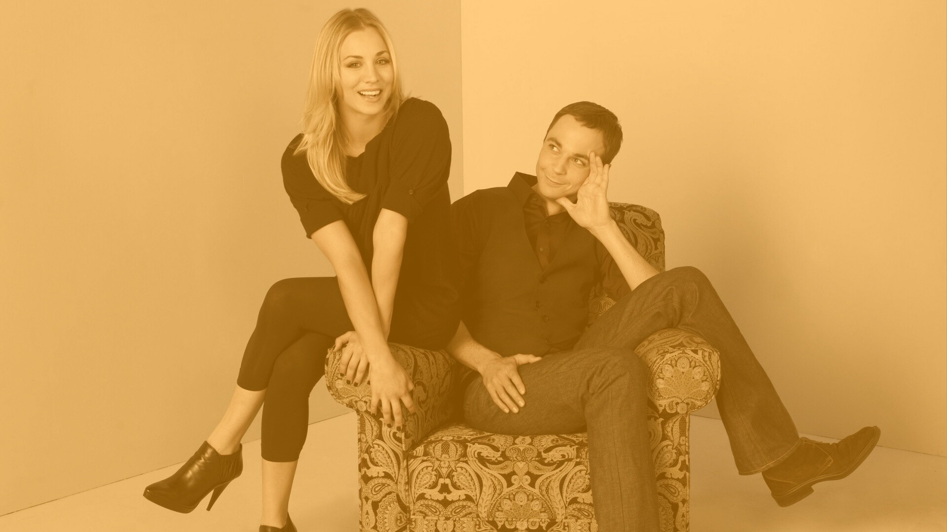 Пенни и Шелдон обои