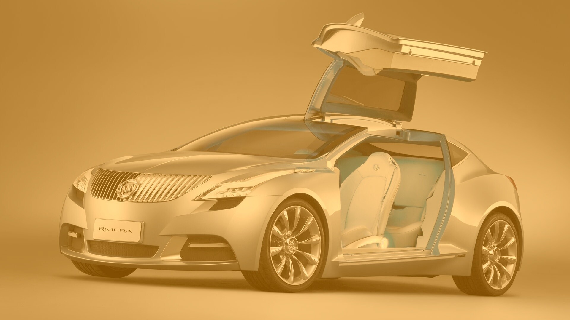 Buick Riviera с распахнутой дверцей обои