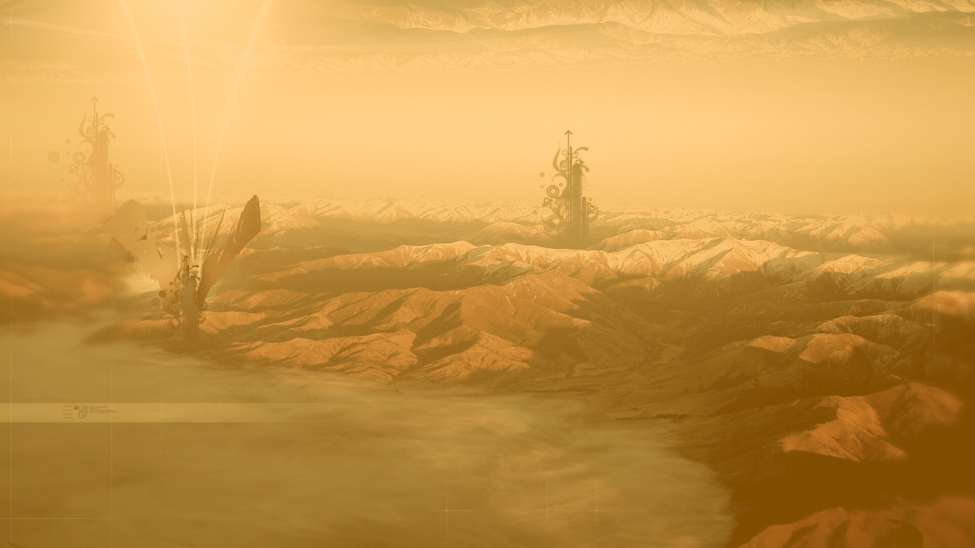 Горная абстракция обои