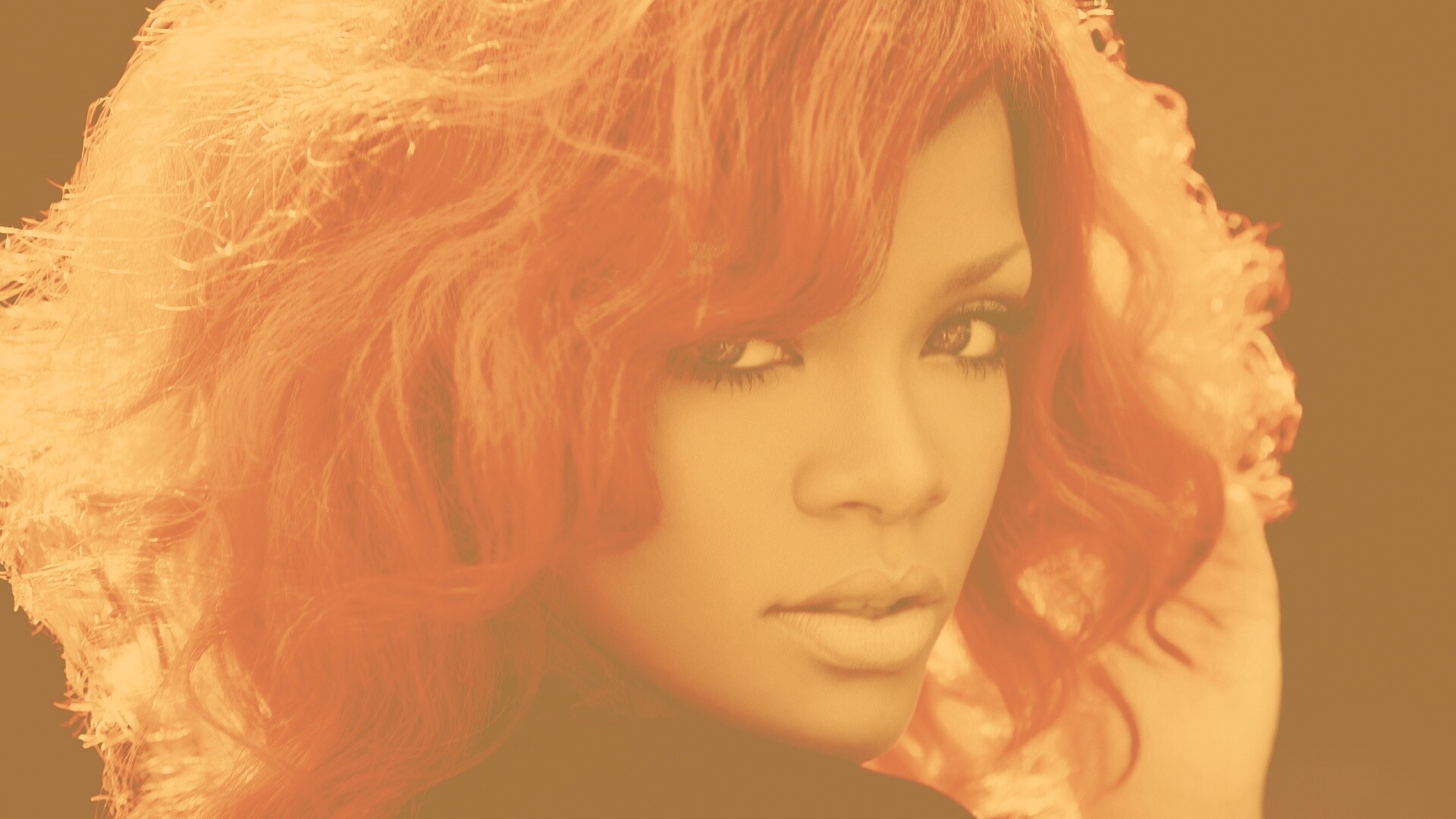 Огненная Рианна обои