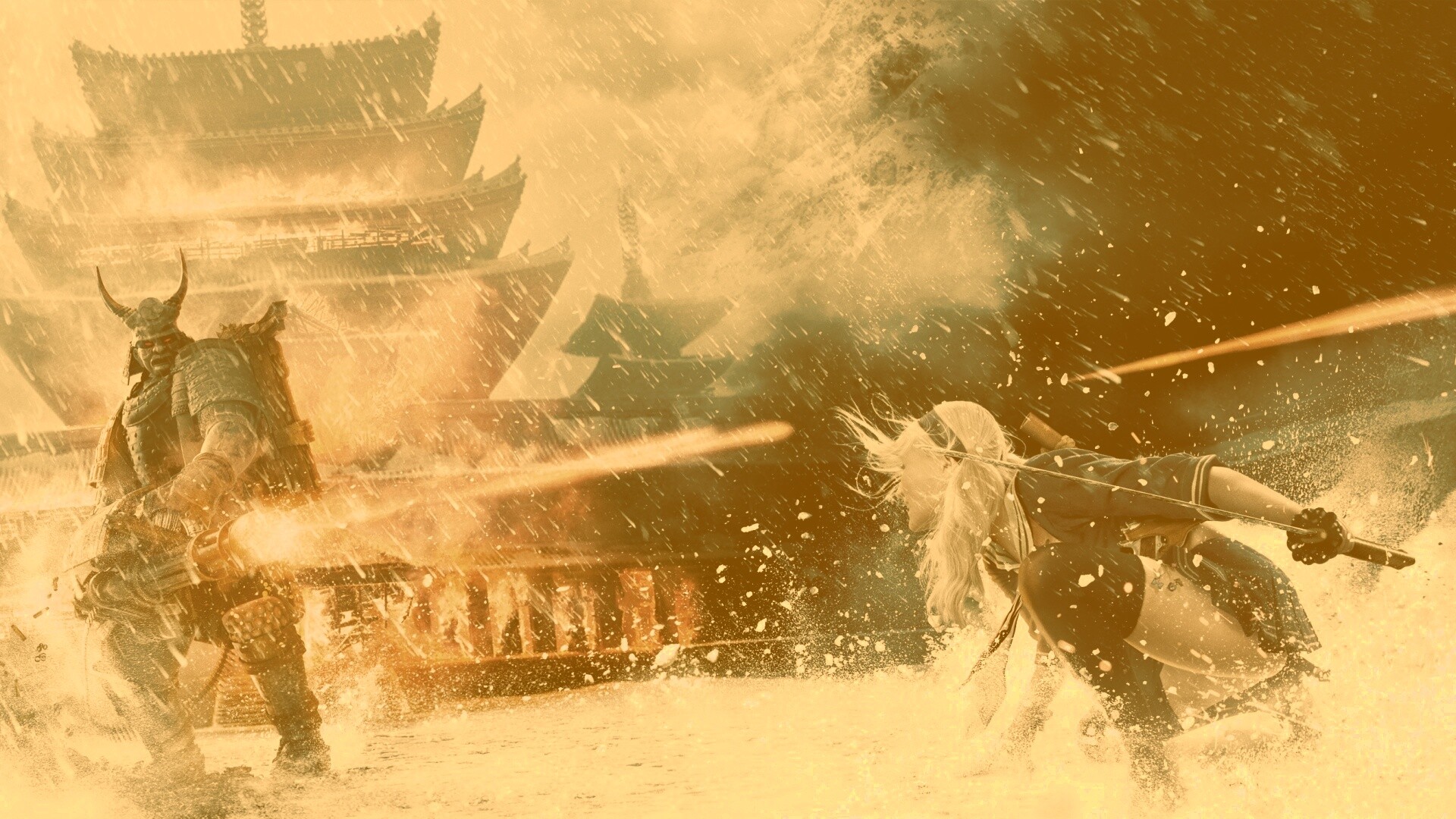 Куколка против самурая обои