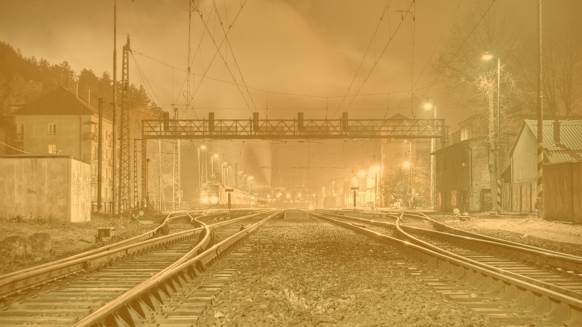 Железнодорожная станция обои