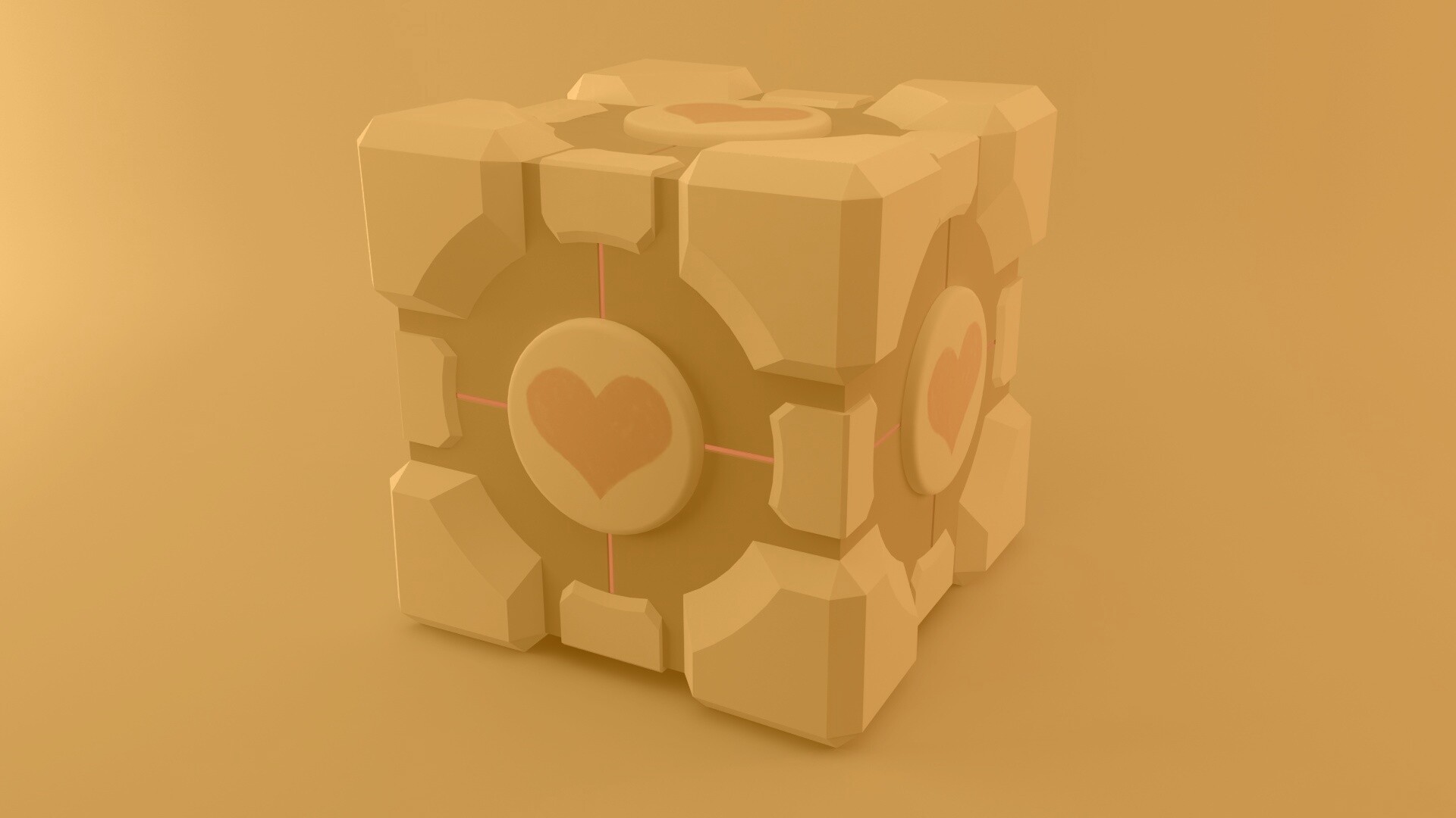 Взвешенный куб-компаньон обои