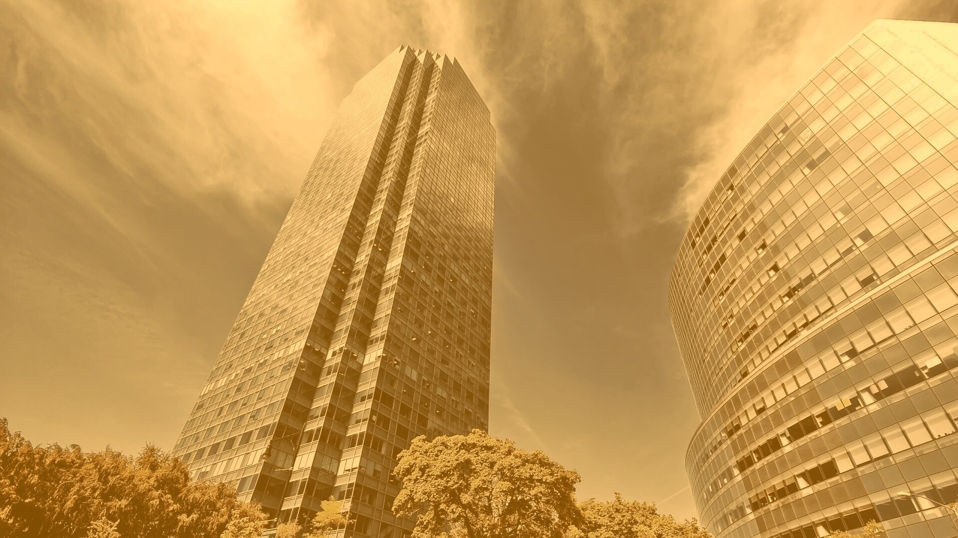 Осязательный Нью-Йорк с большими домами обои