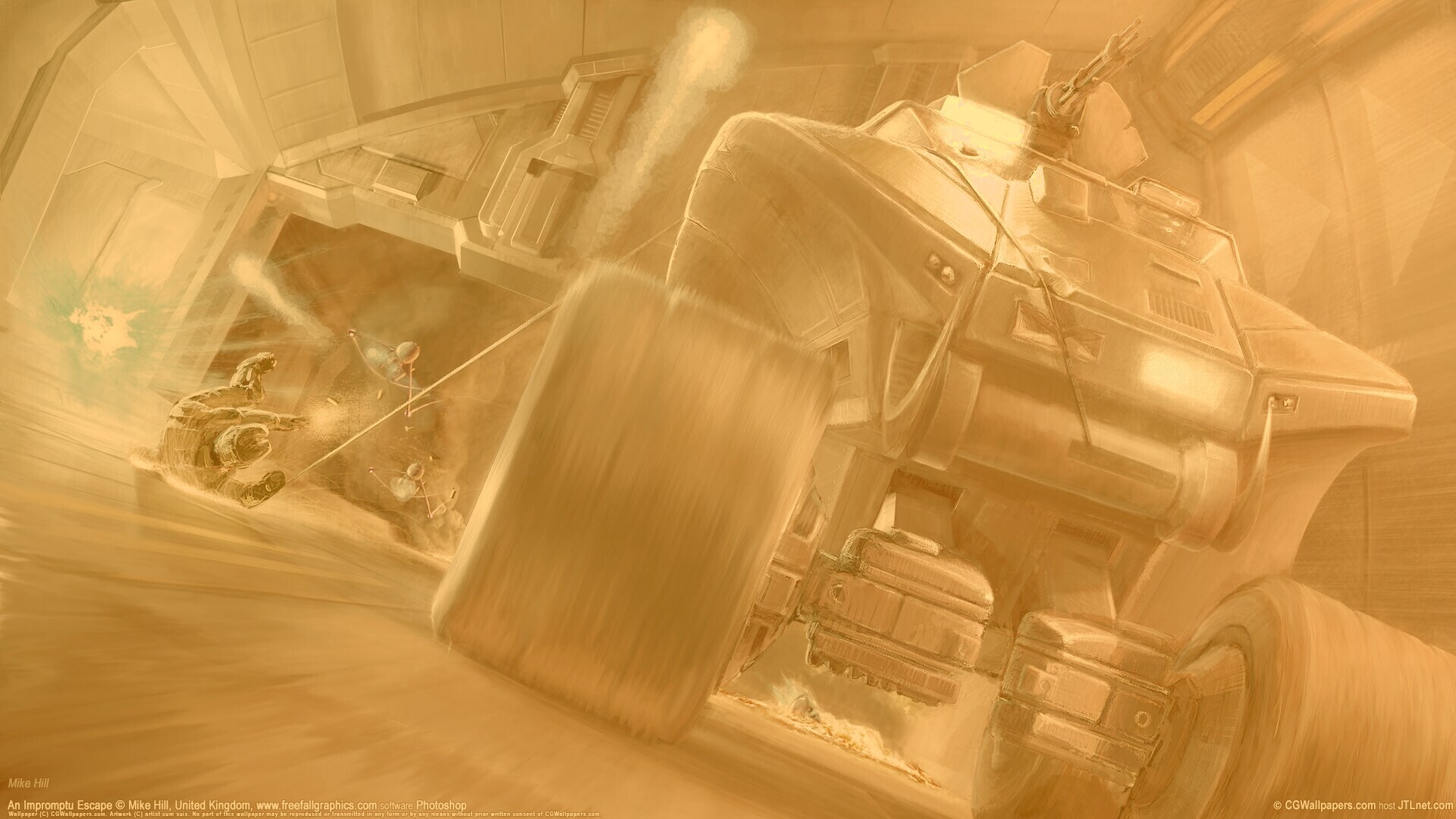 Погоня в Halo обои