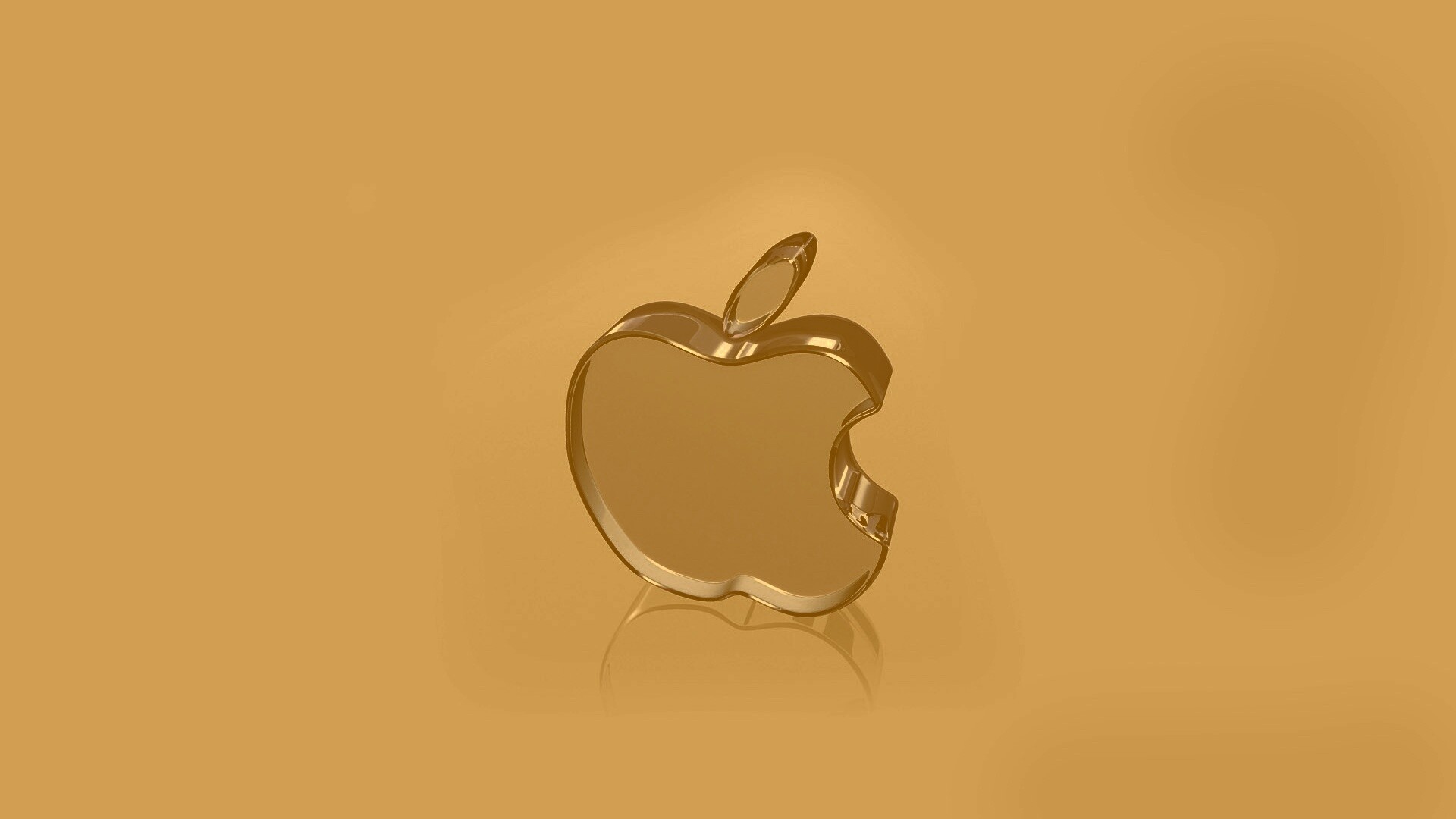 Стеклянный логотип Apple обои