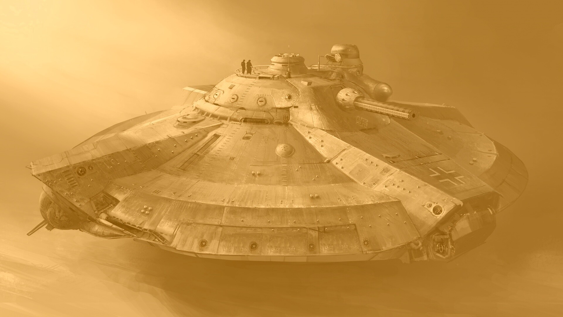 Летающая тарелка. Разработка Рейха. обои