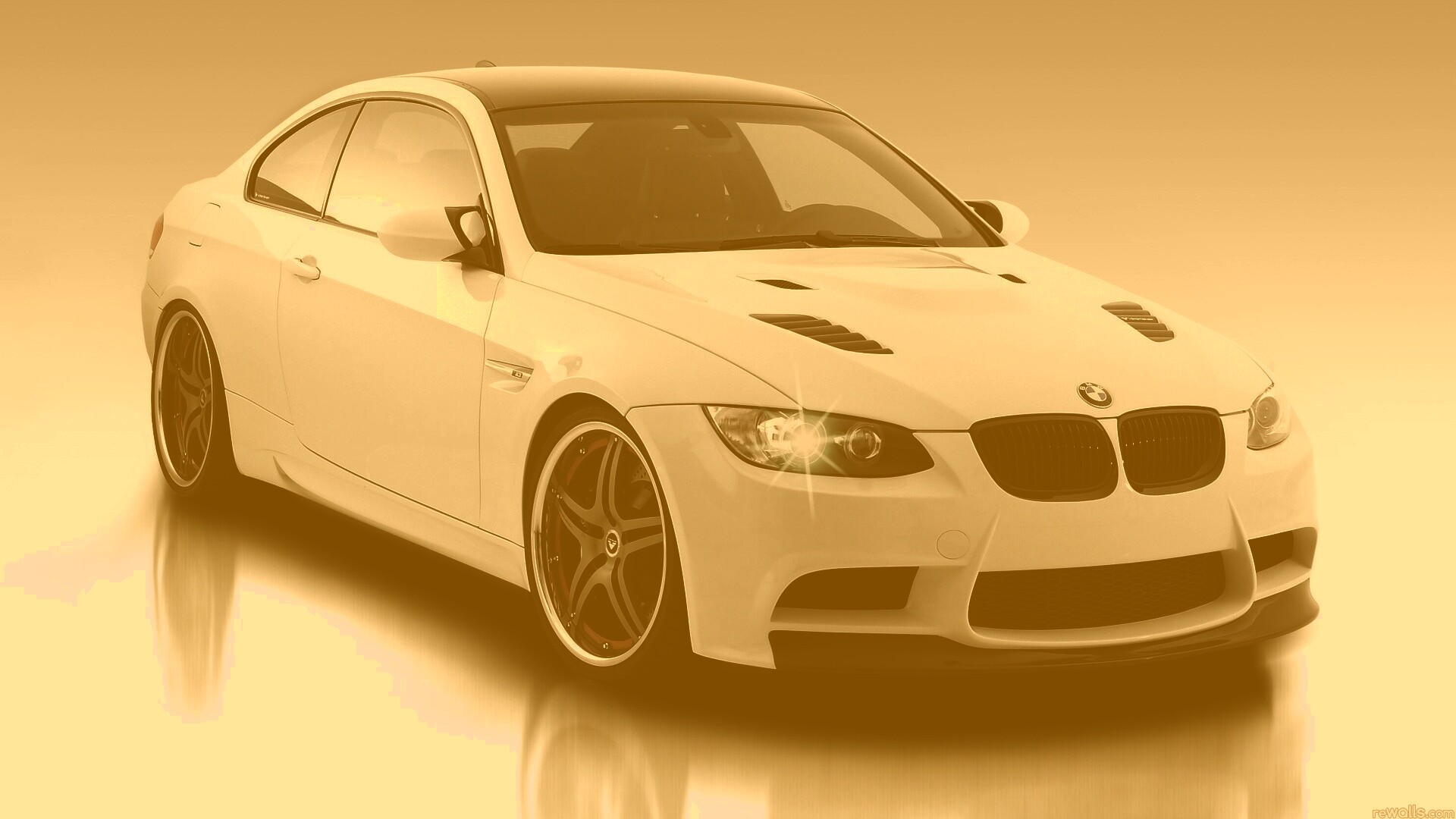 Белый БМВ обои