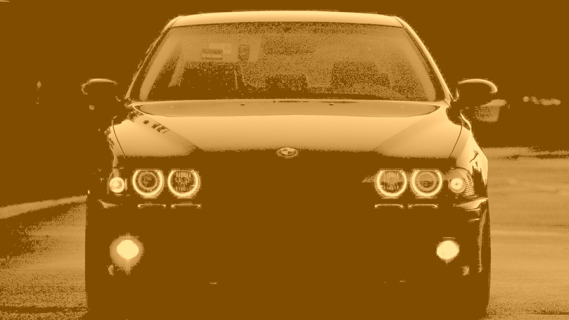 Чёрный BMW обои