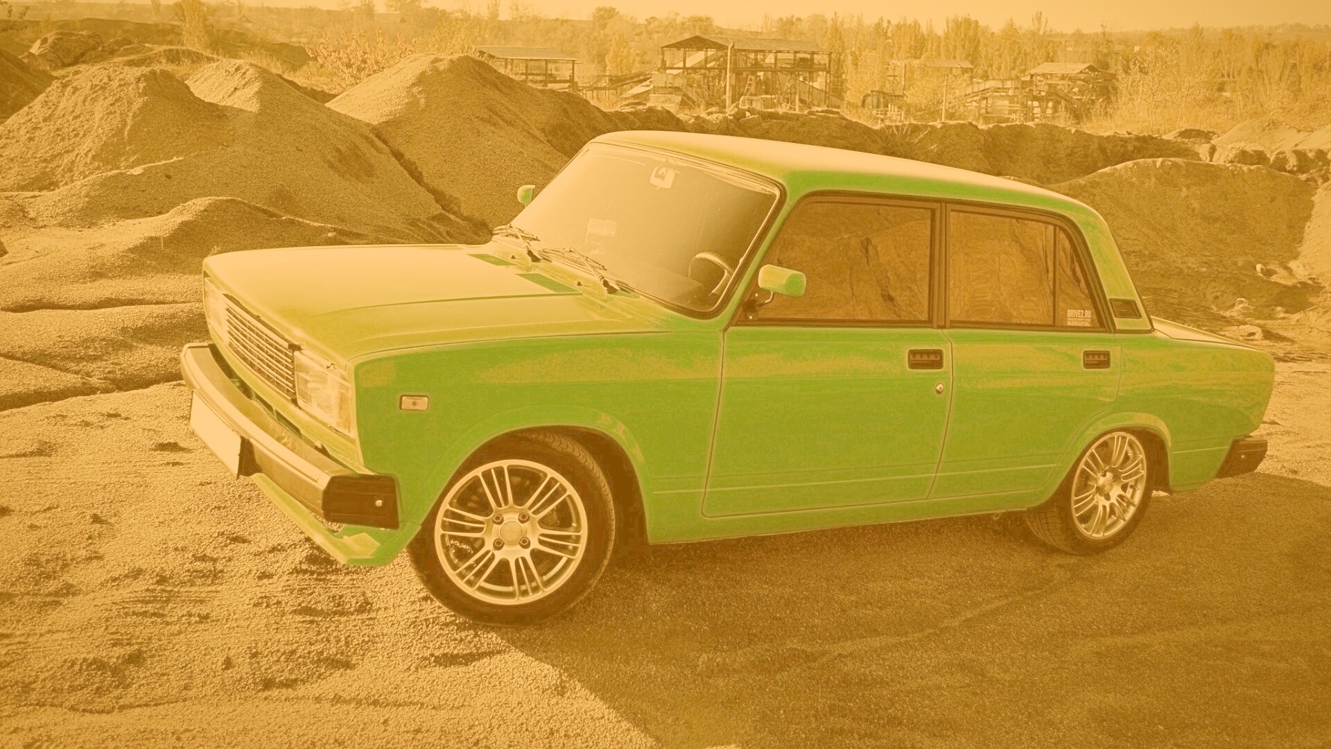 Кислотные жигули обои