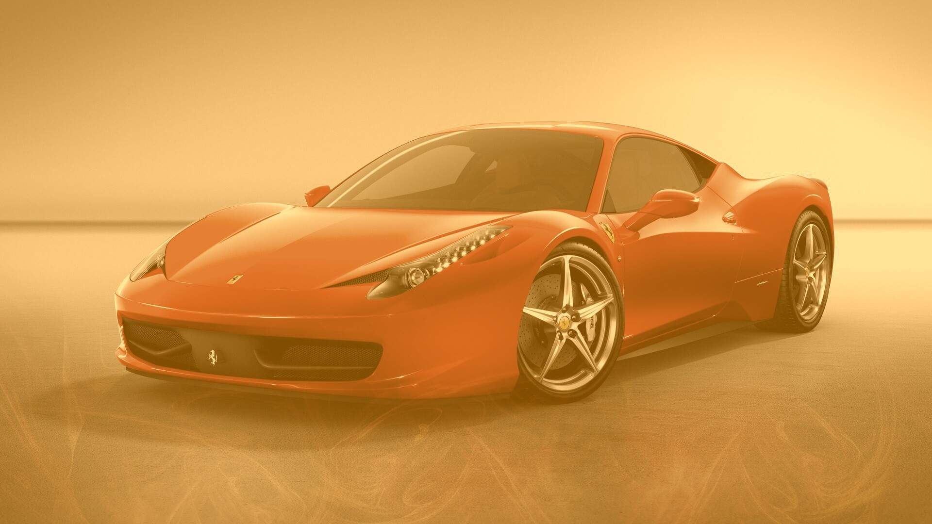 Огненный феррари обои