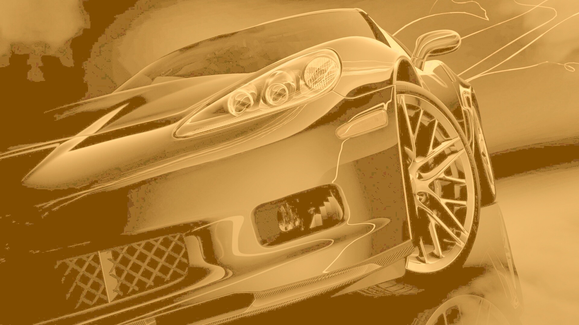 Чёрное авто обои